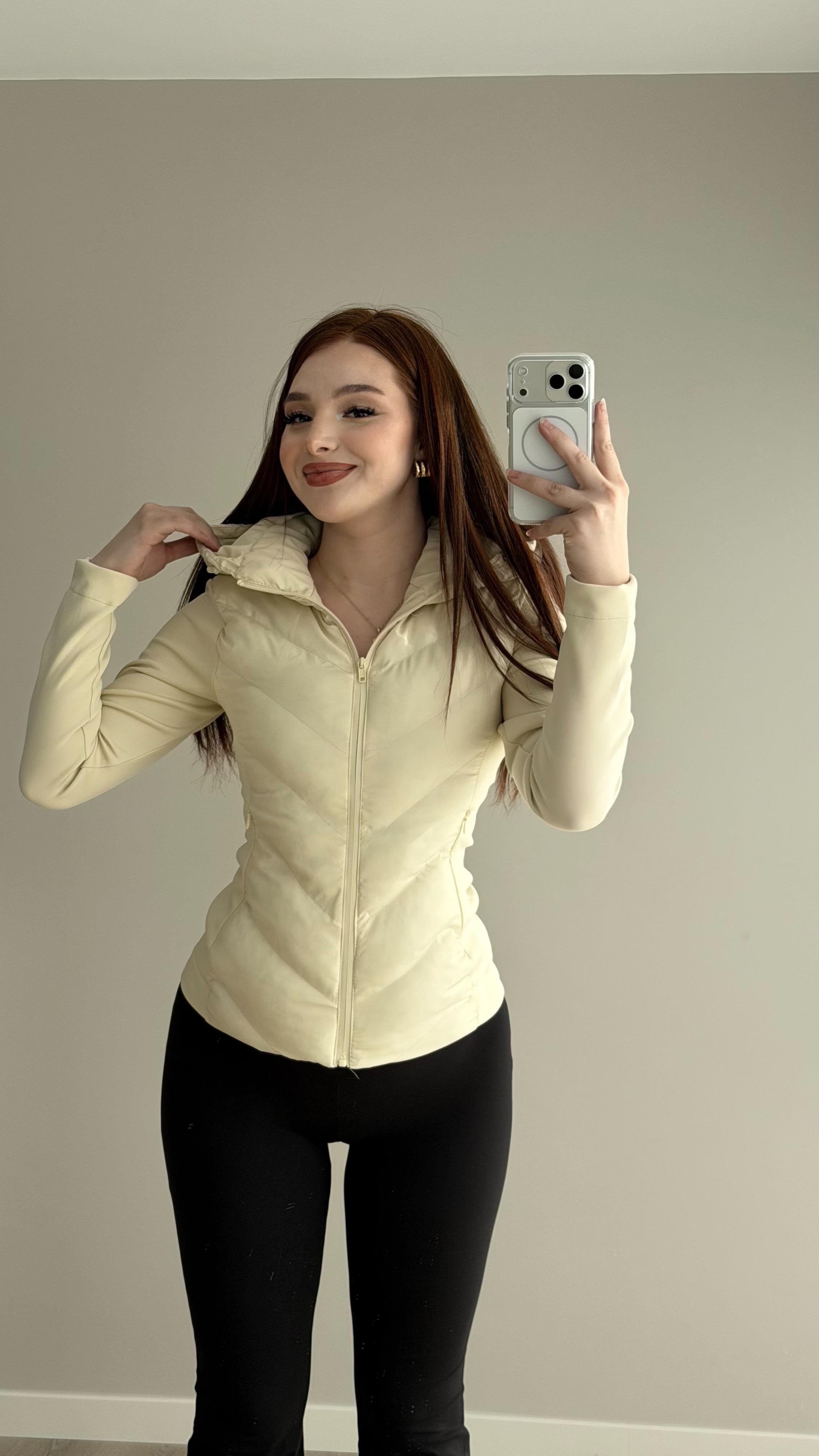 Range Mom Şişme Mont Ekru