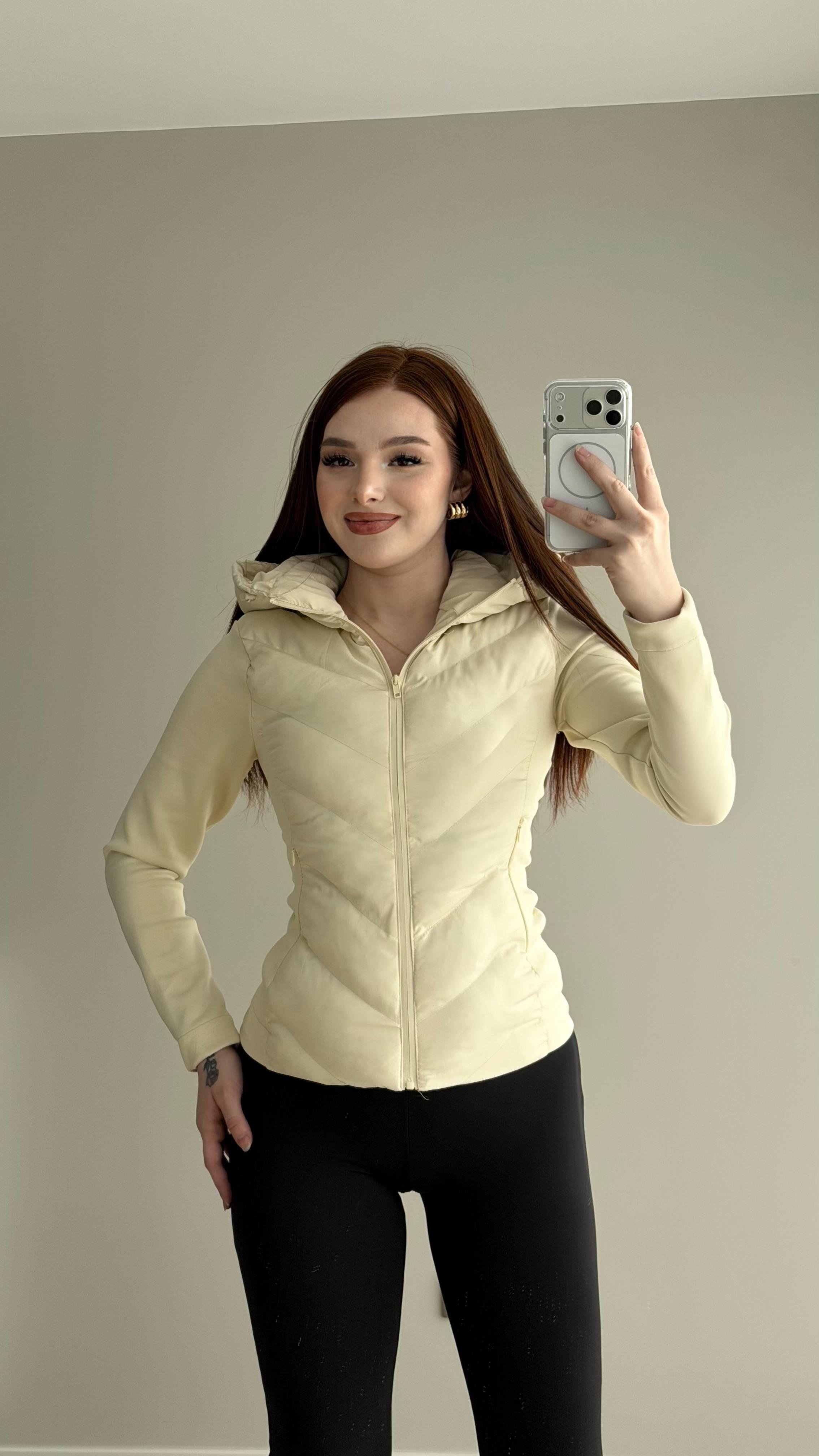 Range Mom Şişme Mont Ekru