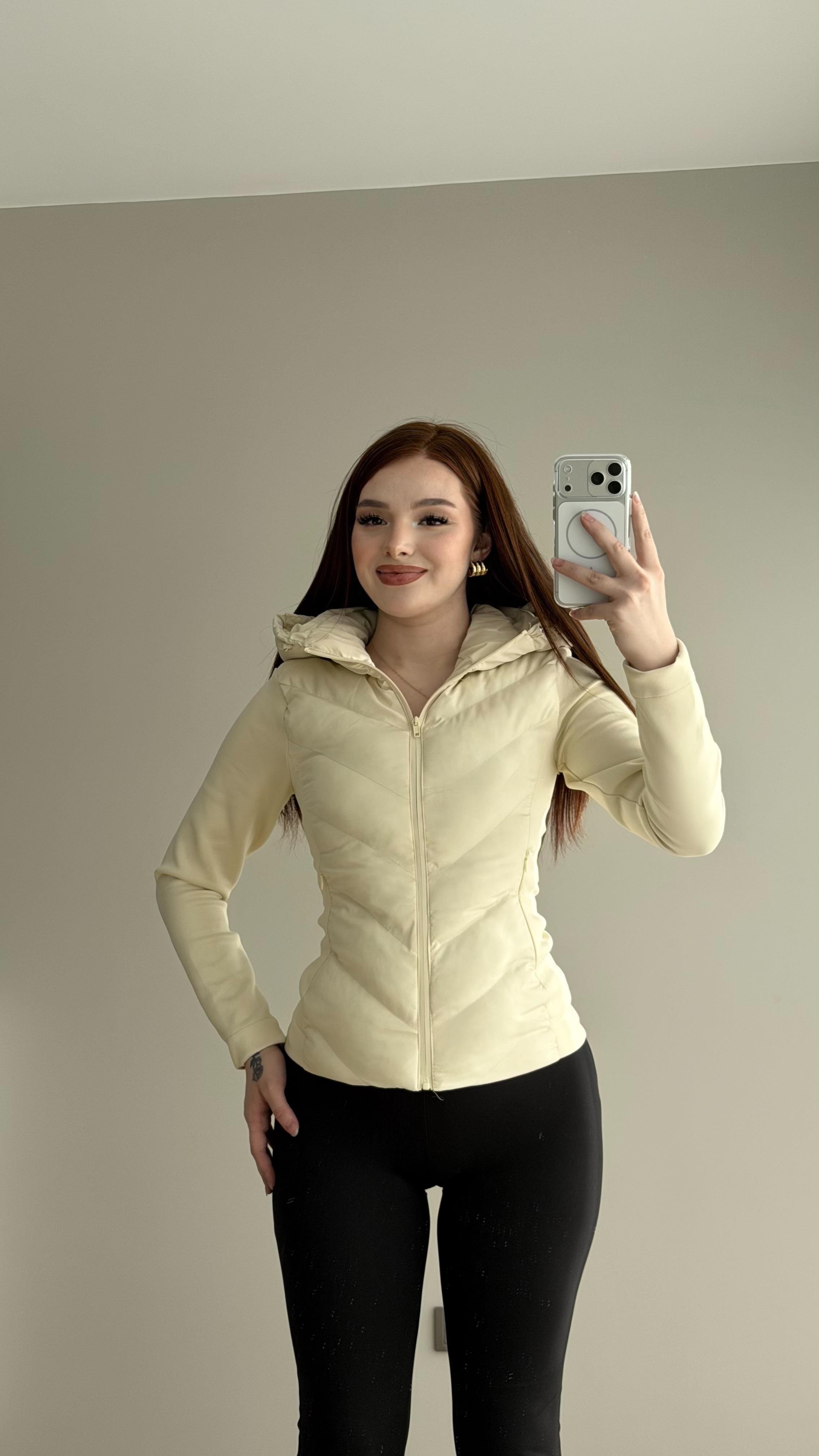 Range Mom Şişme Mont Ekru