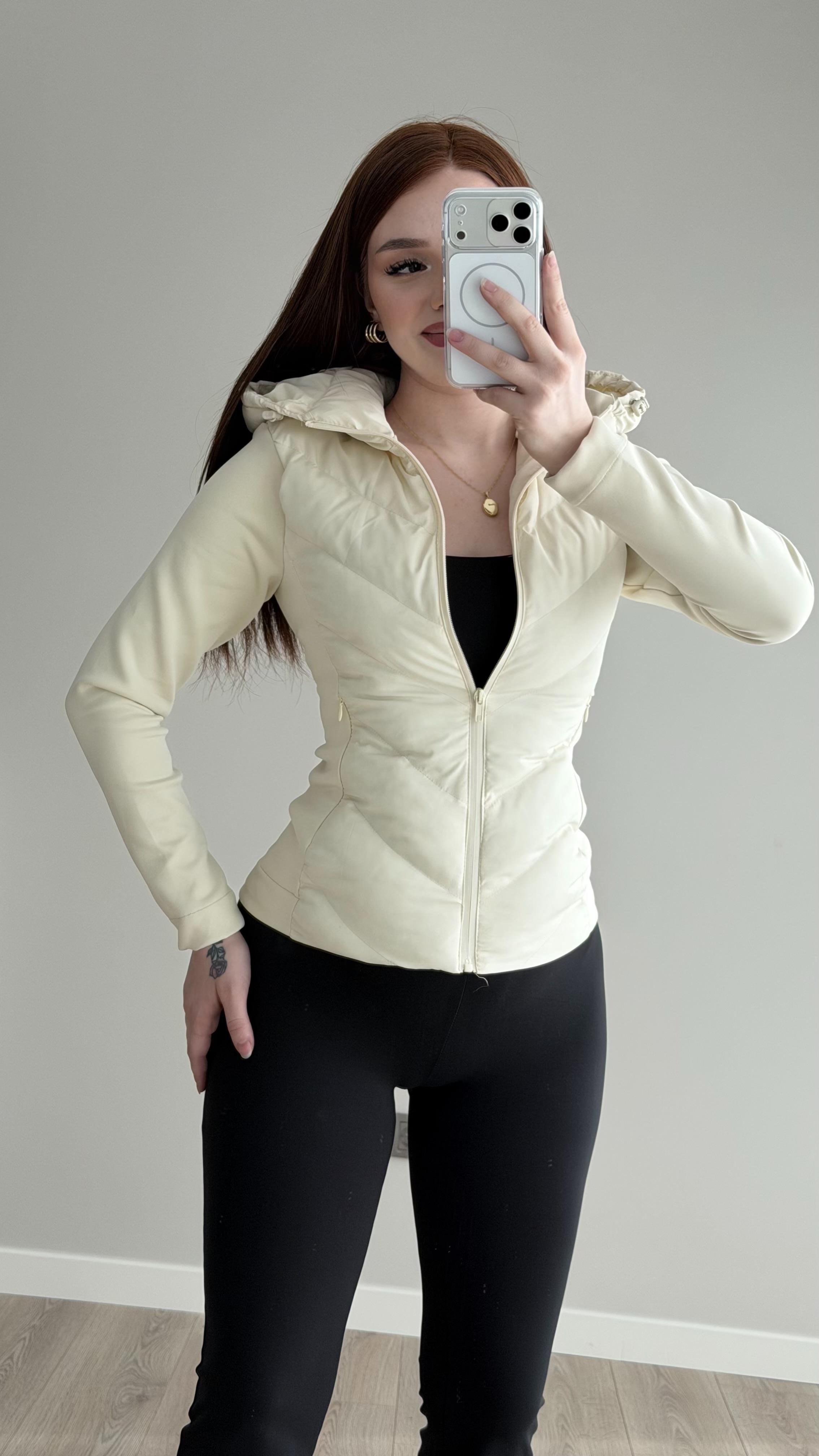 Range Mom Şişme Mont Ekru