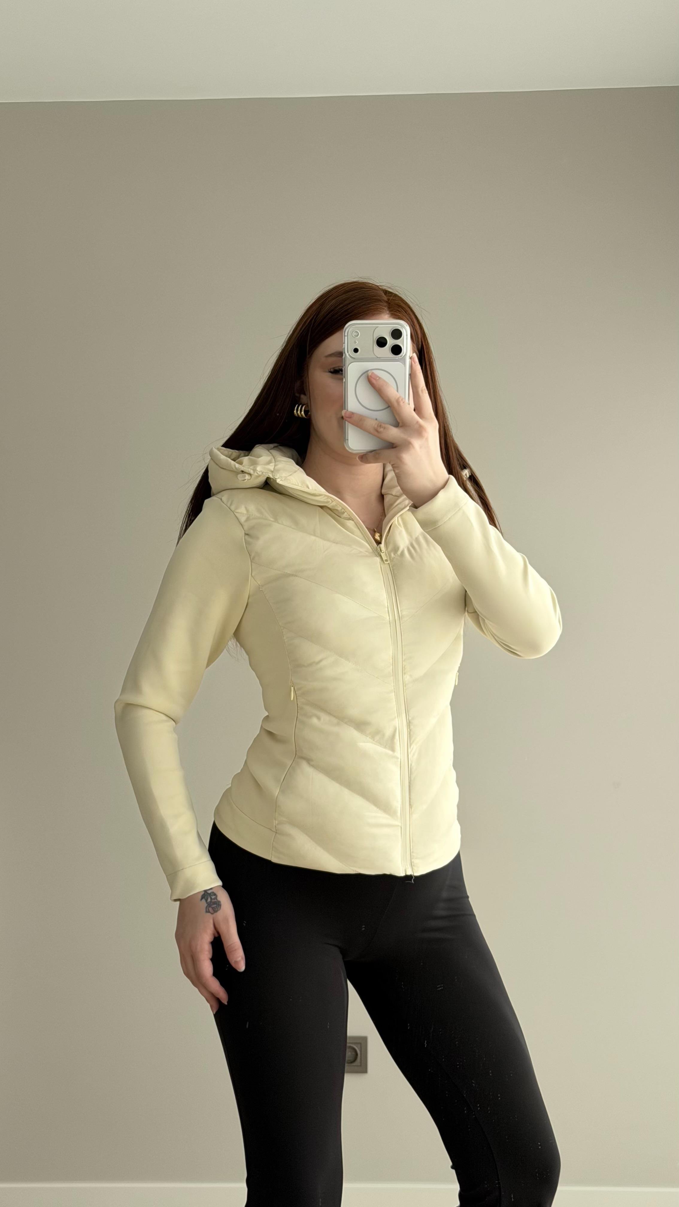 Range Mom Şişme Mont Ekru
