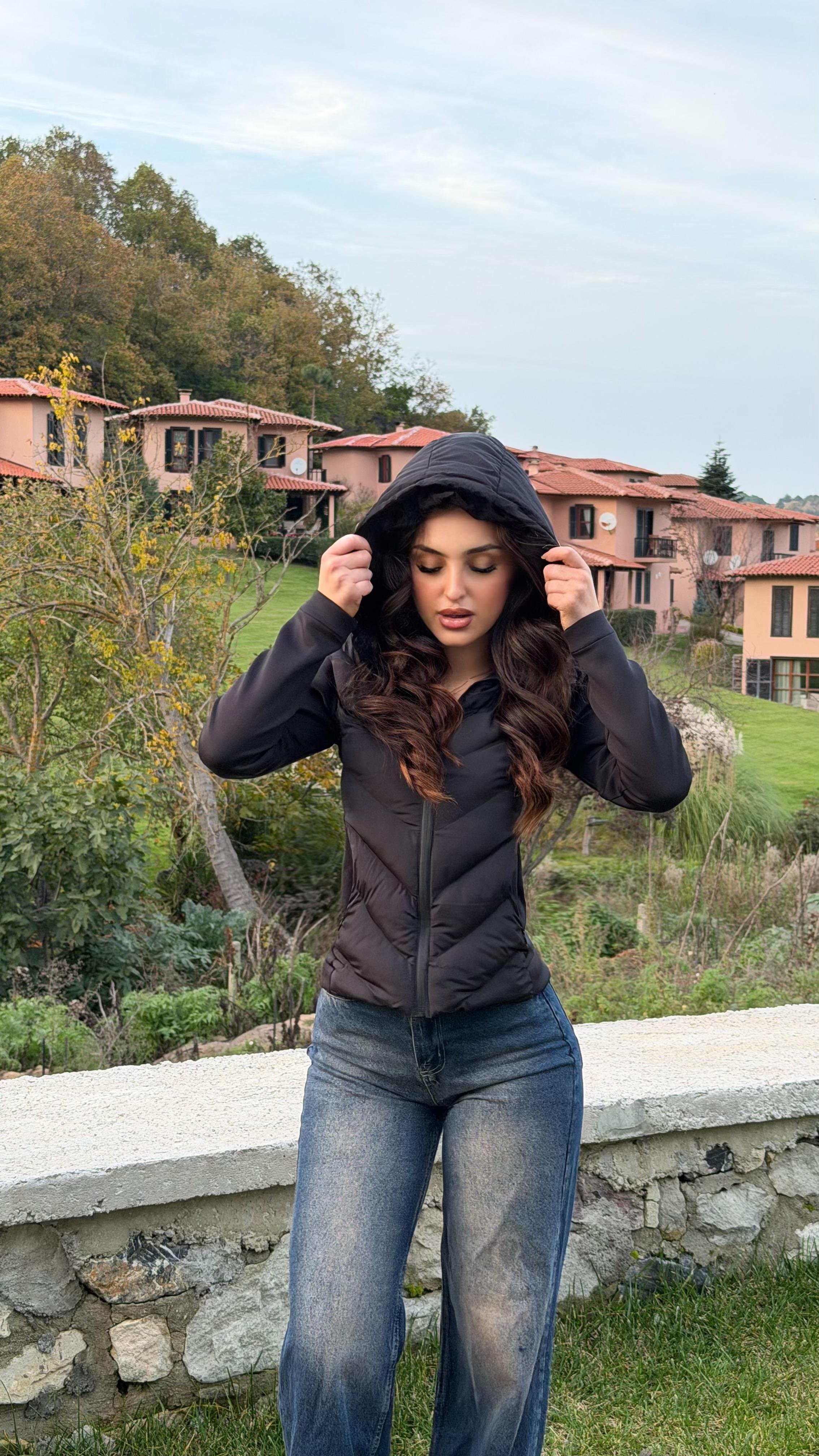 Range Mom Şişme Mont Siyah