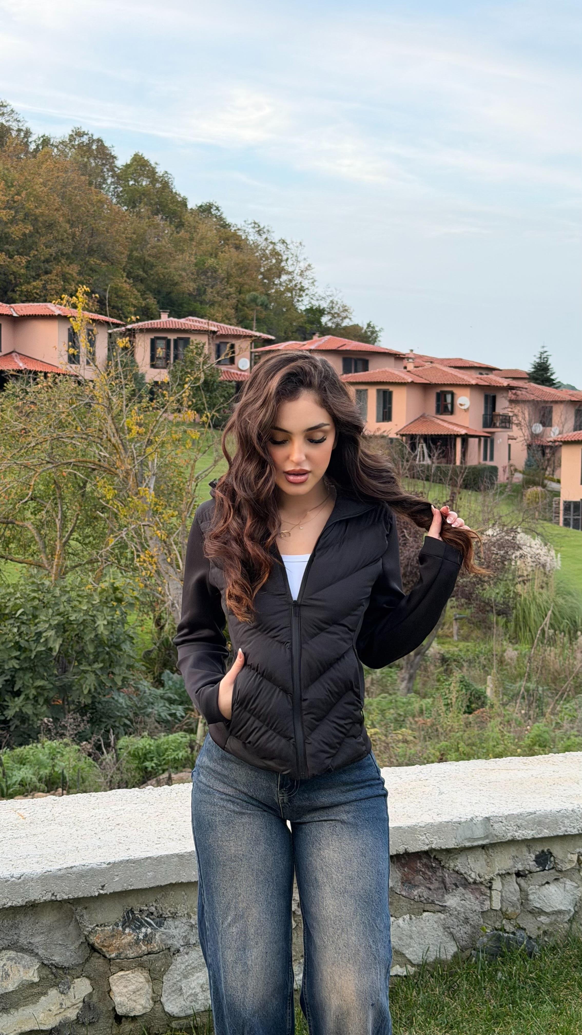 Range Mom Şişme Mont Siyah