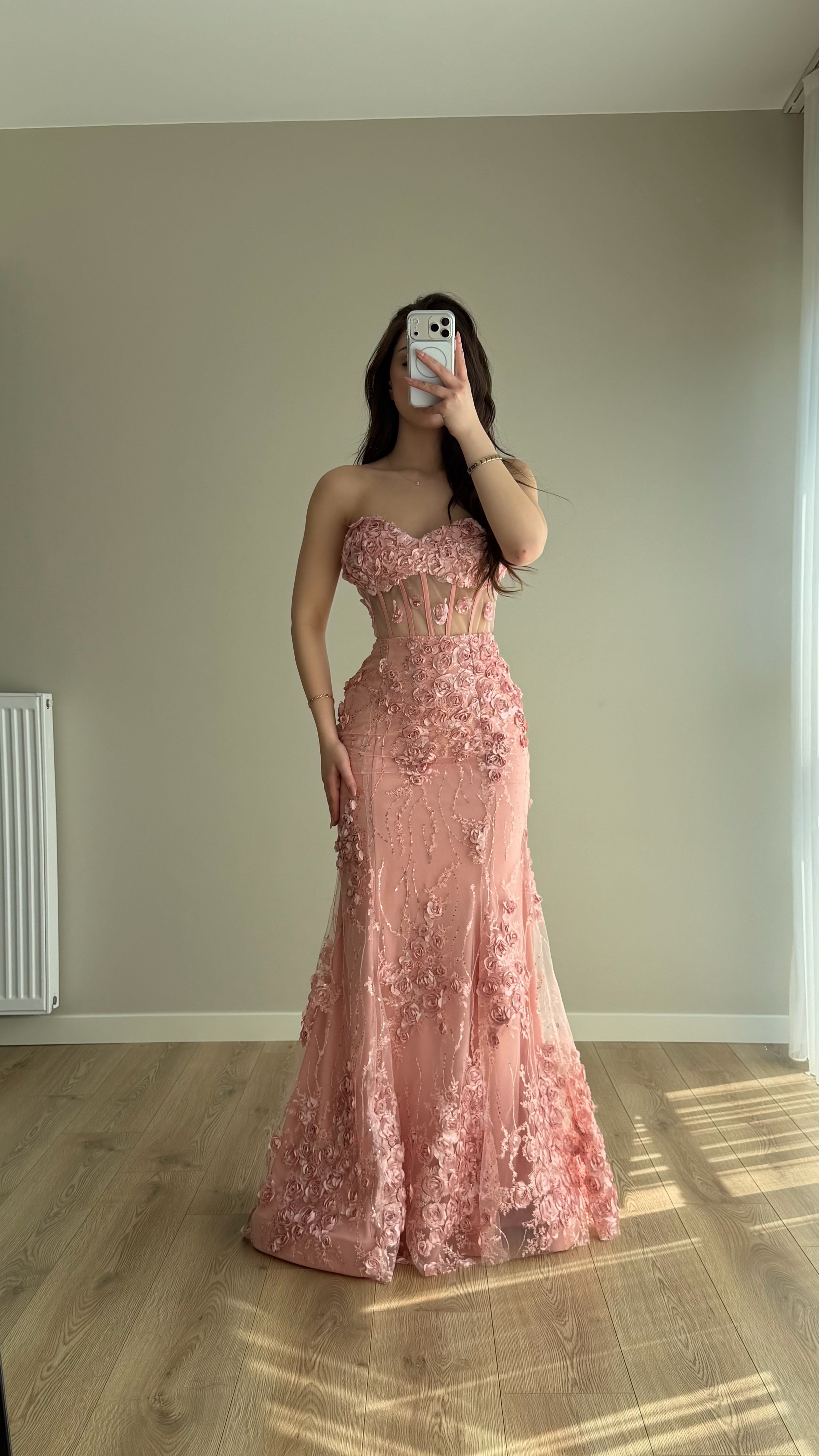Rose Balık Abiye Pudra