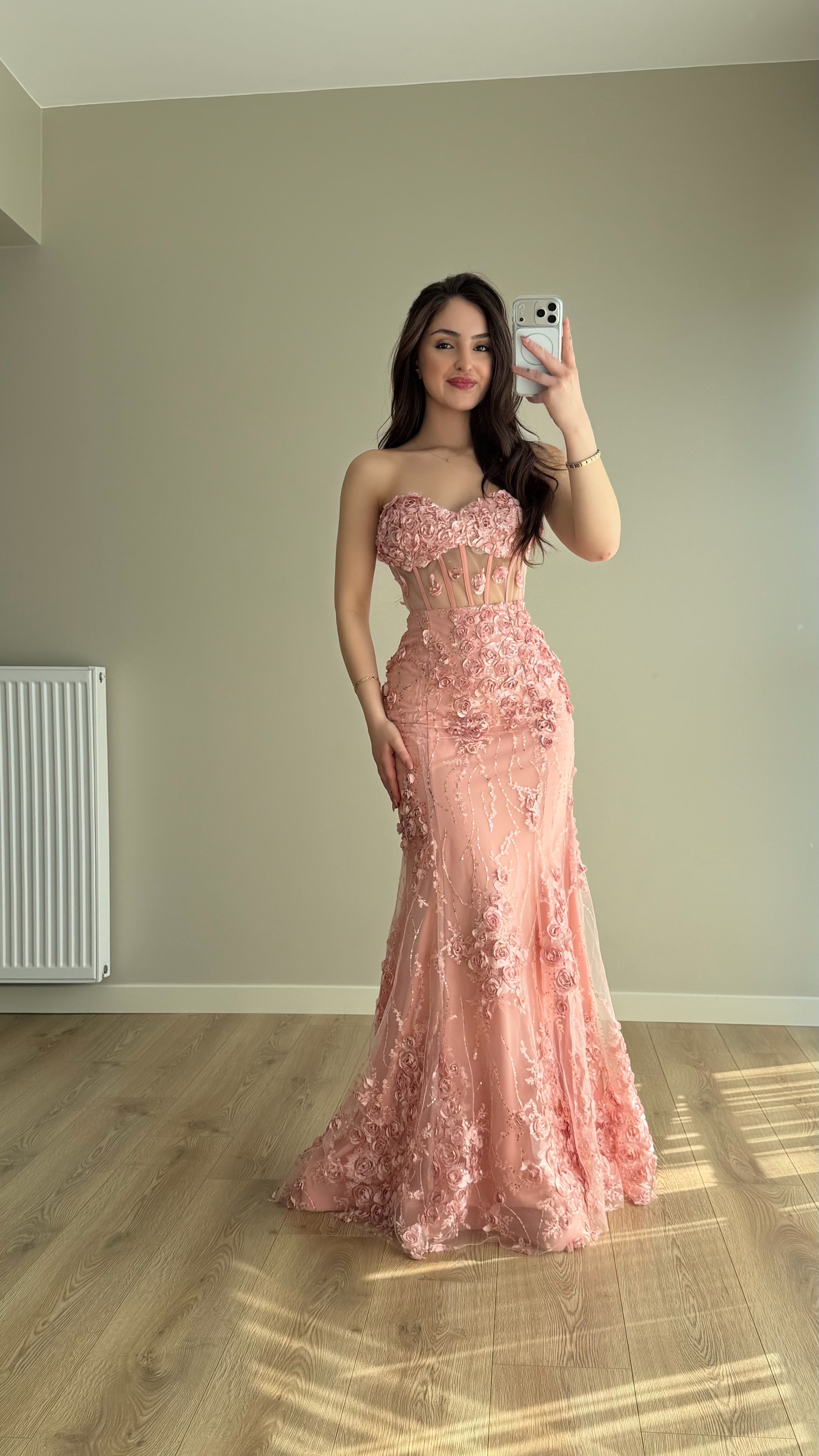 Rose Balık Abiye Pudra