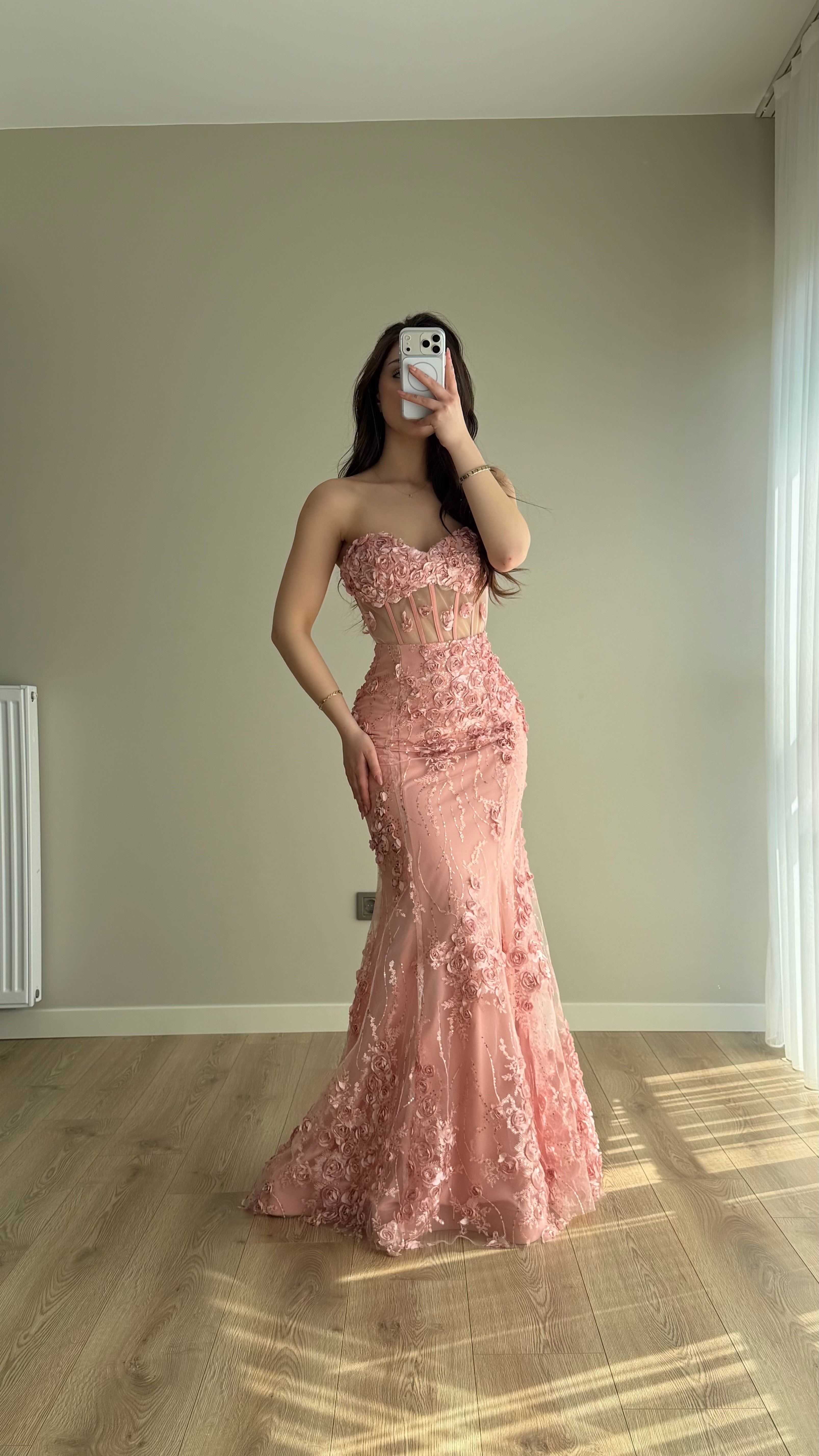 Rose Balık Abiye Pudra