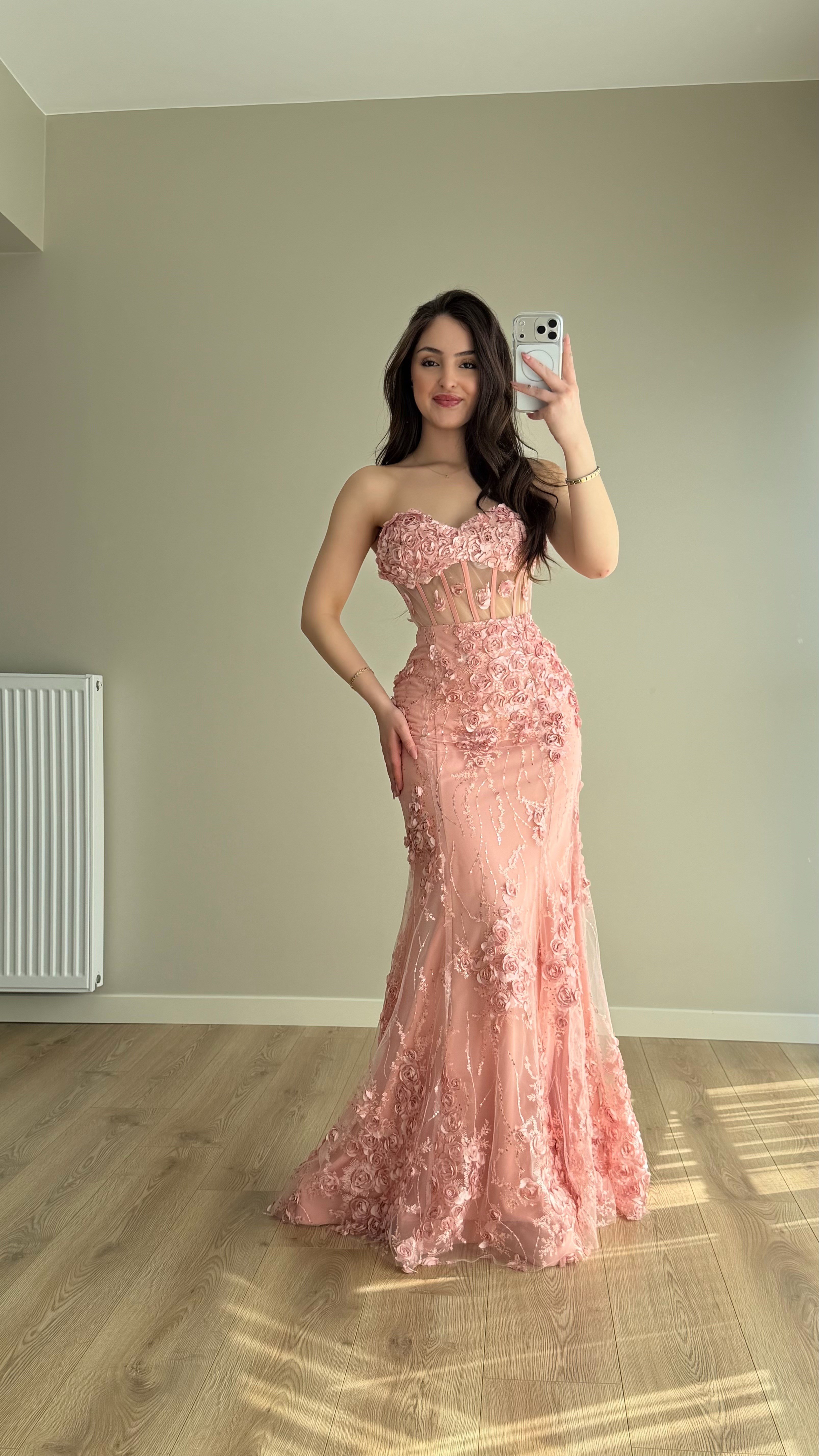 Rose Balık Abiye Pudra