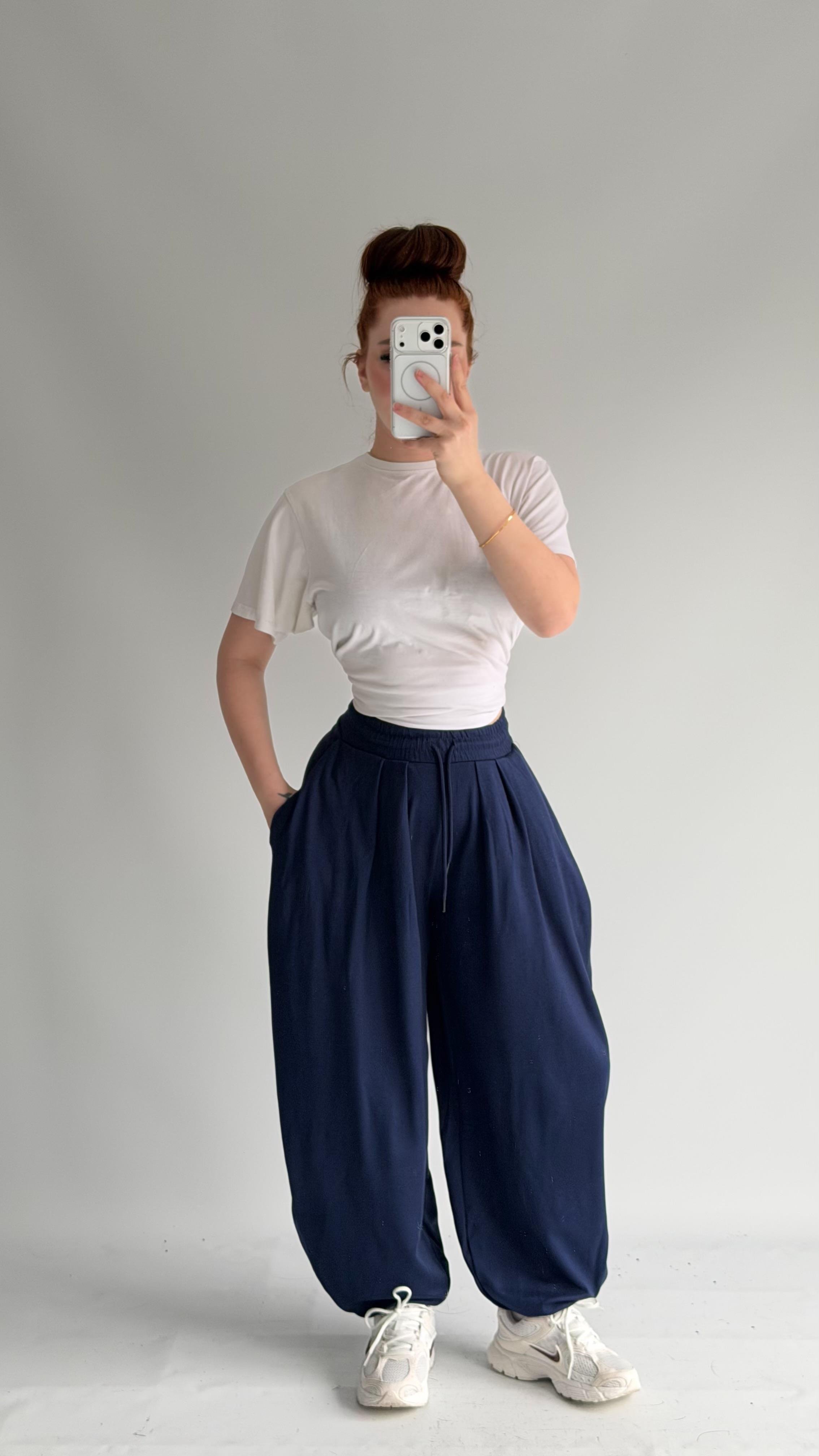 Şalvar Eşofman Oversize Lacivert