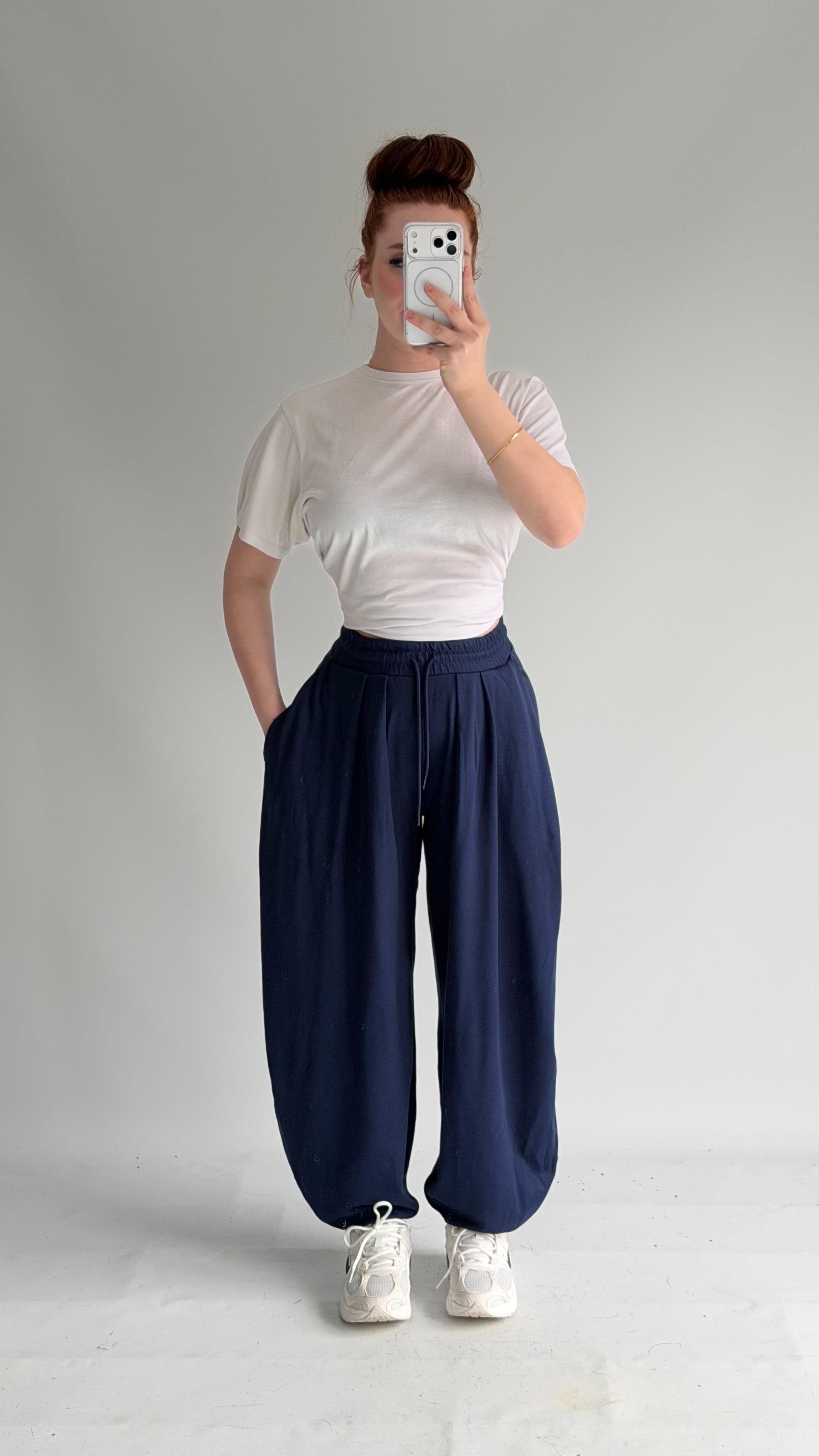 Şalvar Eşofman Oversize Lacivert