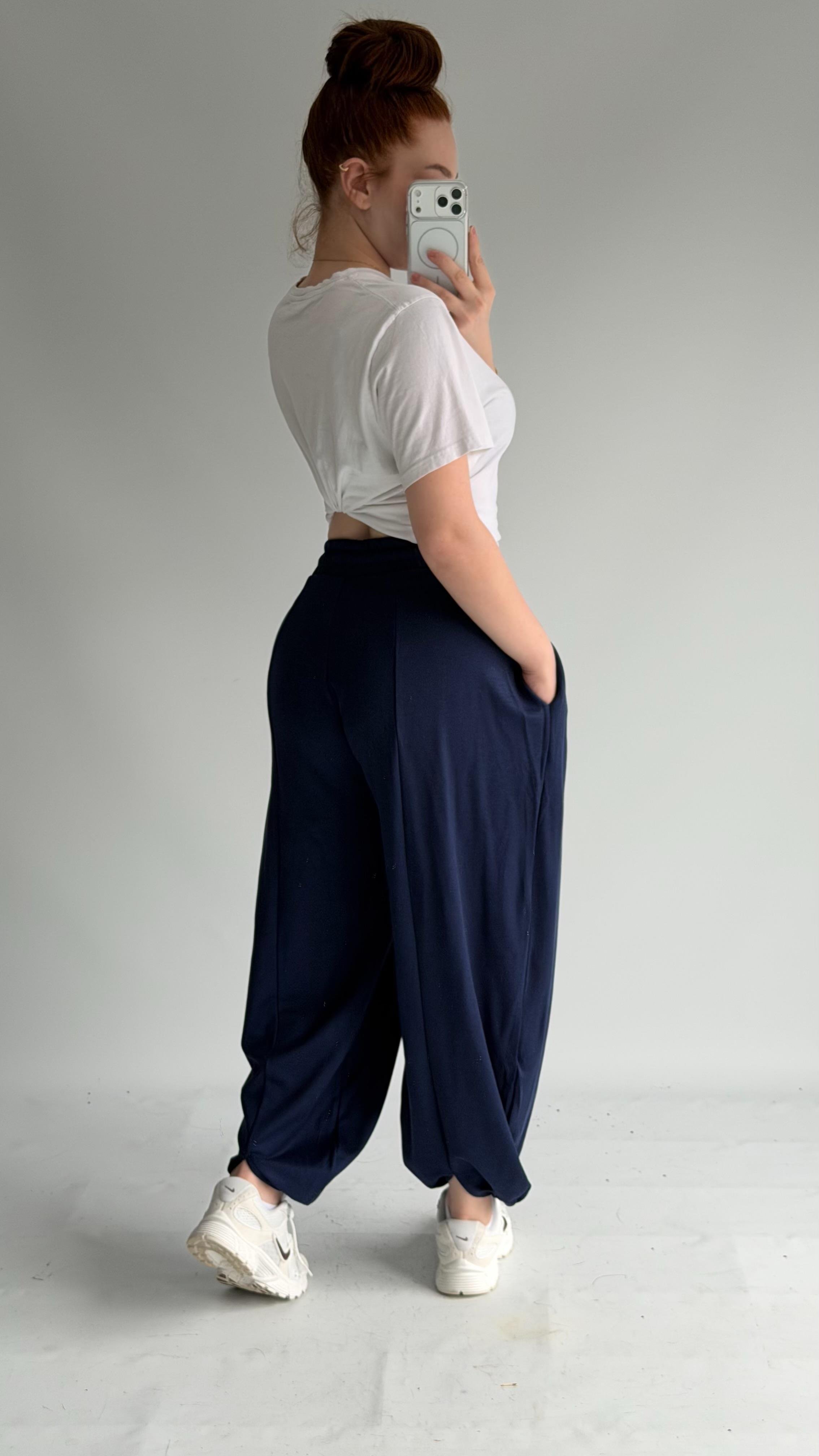 Şalvar Eşofman Oversize Lacivert