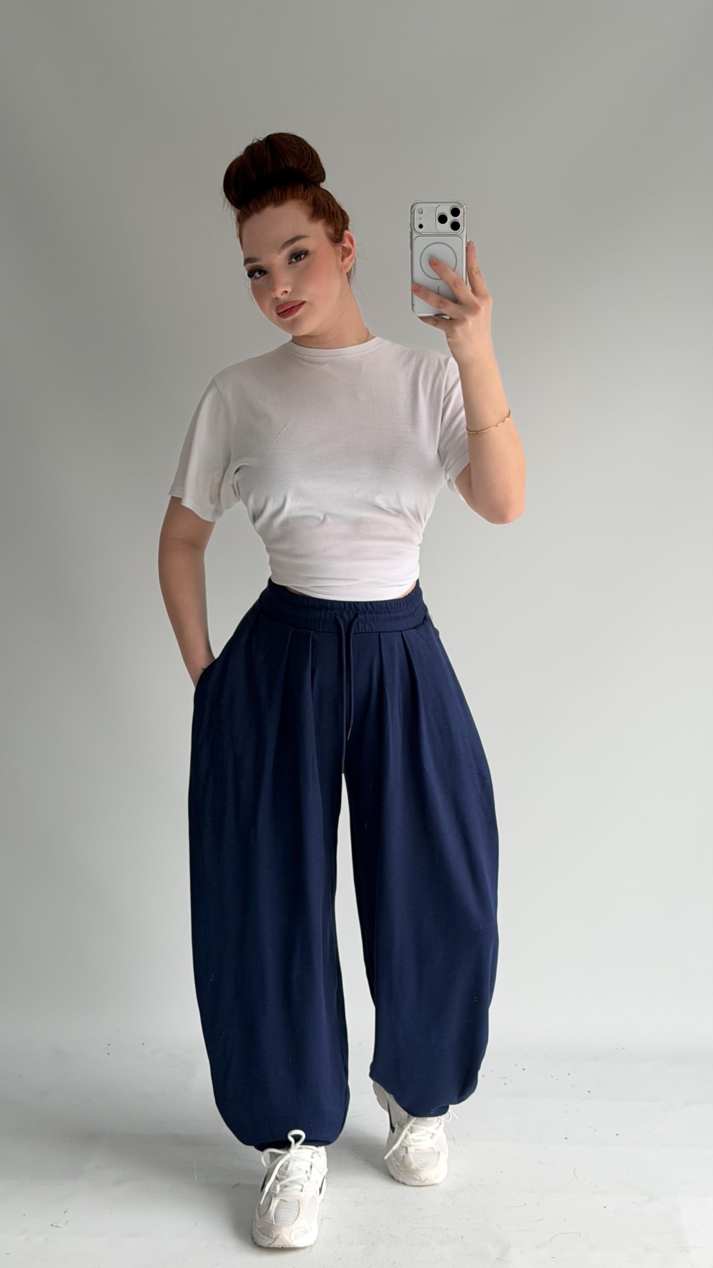 Şalvar Eşofman Oversize Lacivert