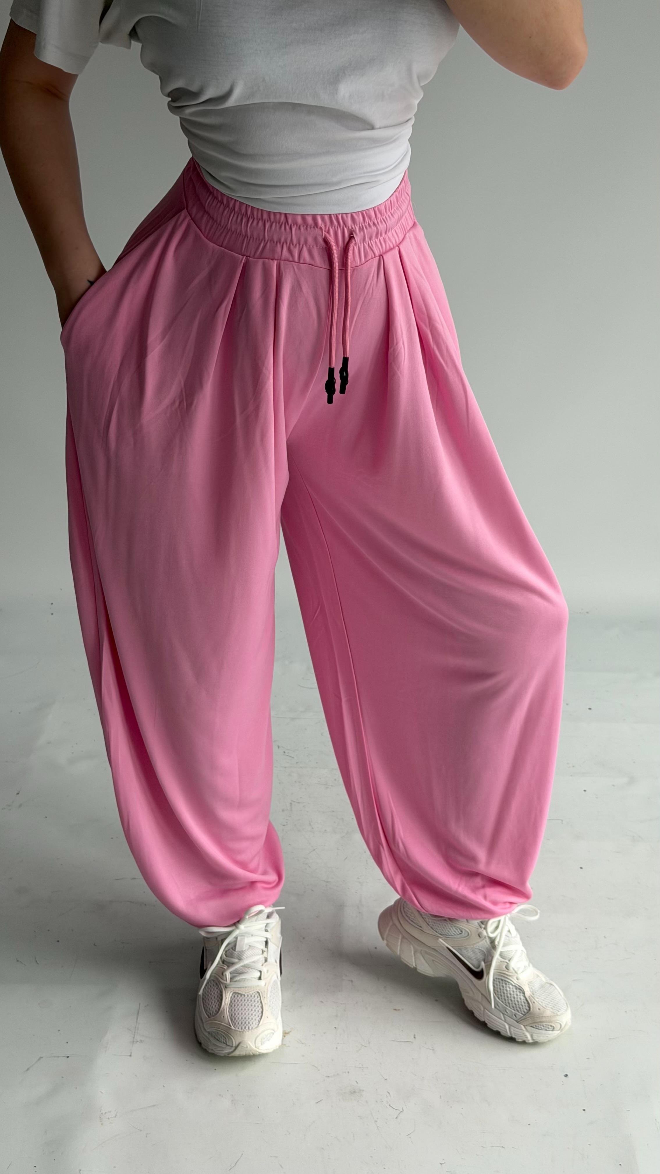 Şalvar Eşofman Oversize Pembe
