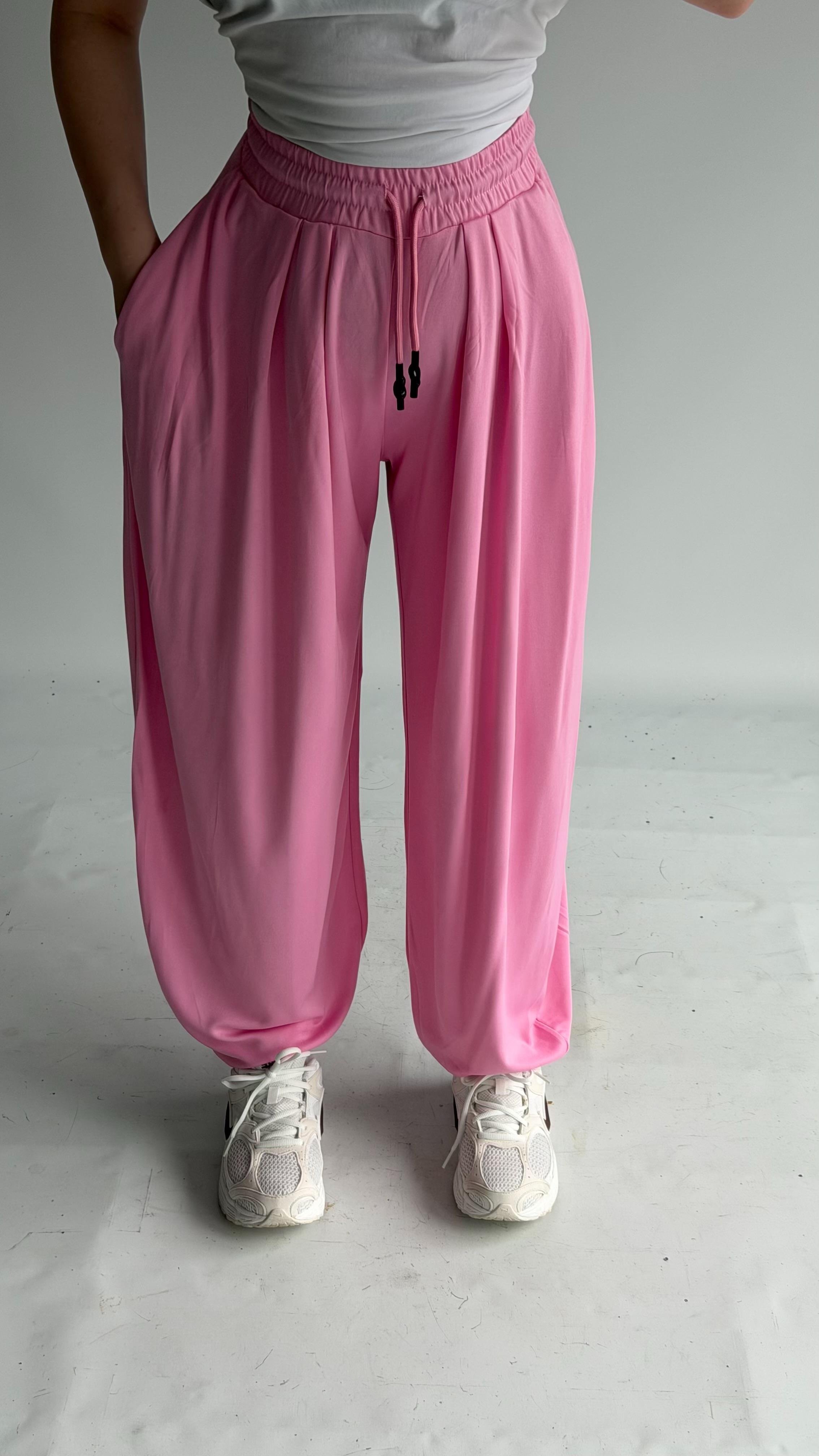 Şalvar Eşofman Oversize Pembe