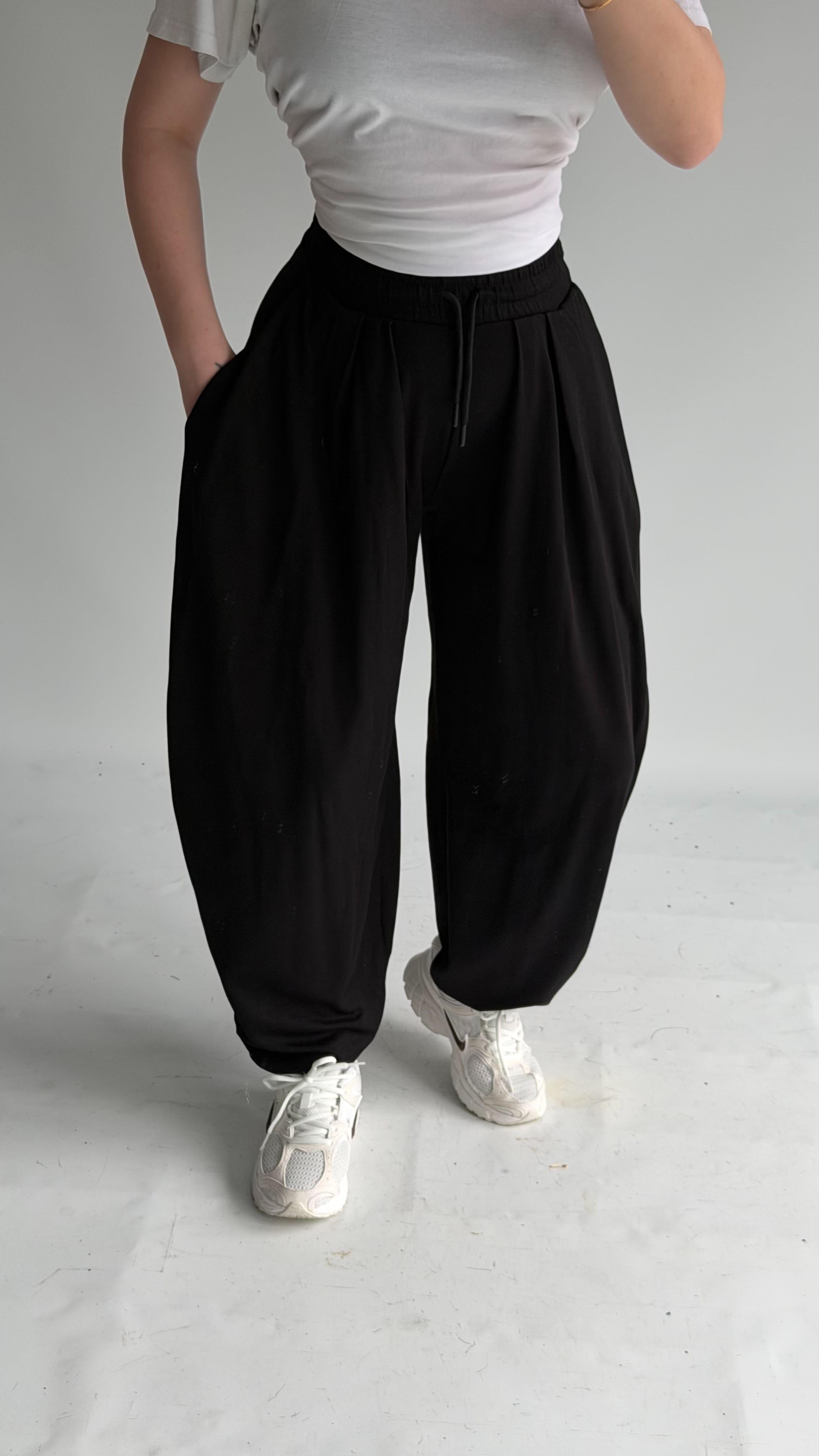 Şalvar Eşofman Oversize Siyah 