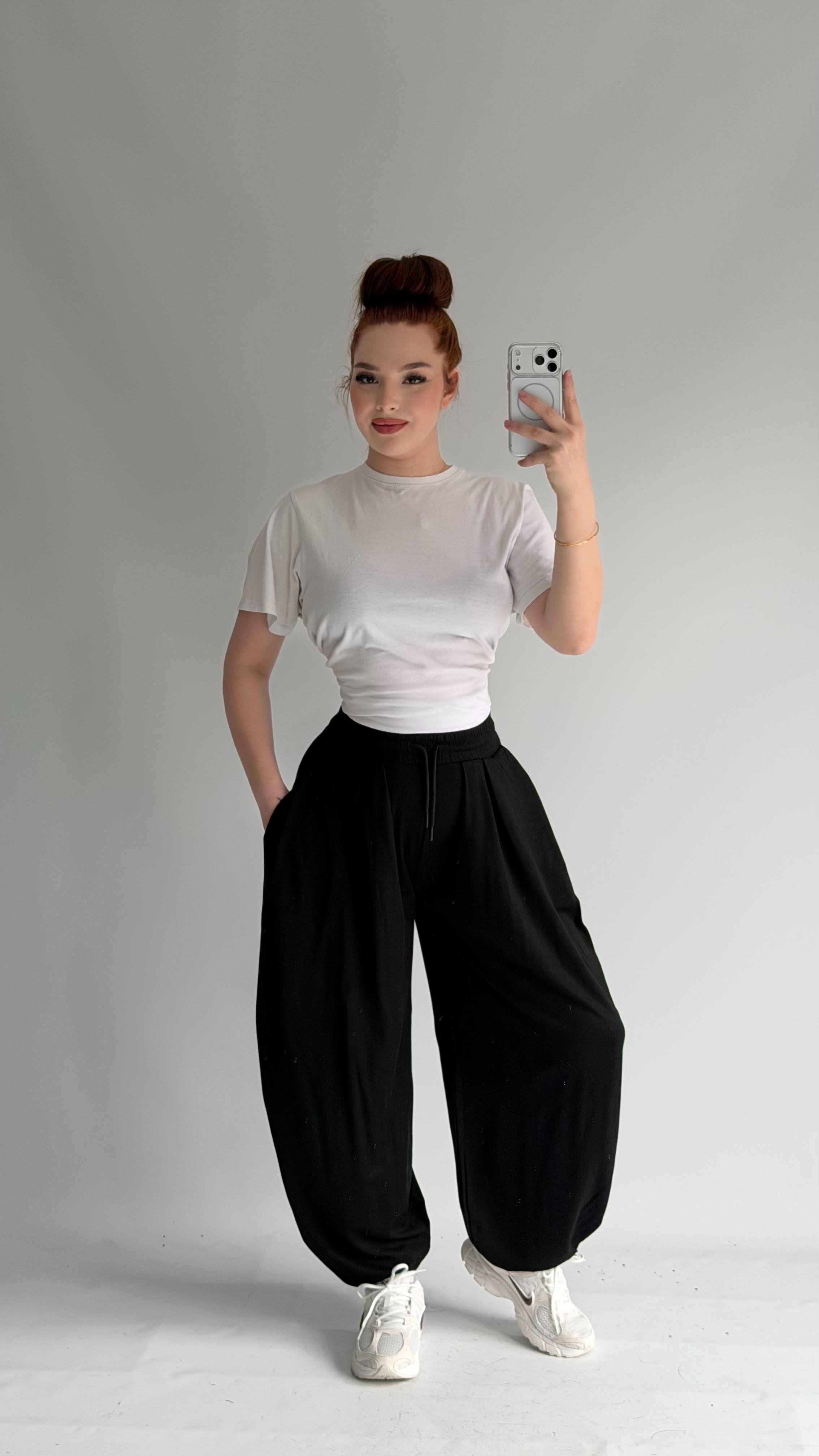 Şalvar Eşofman Oversize Siyah 