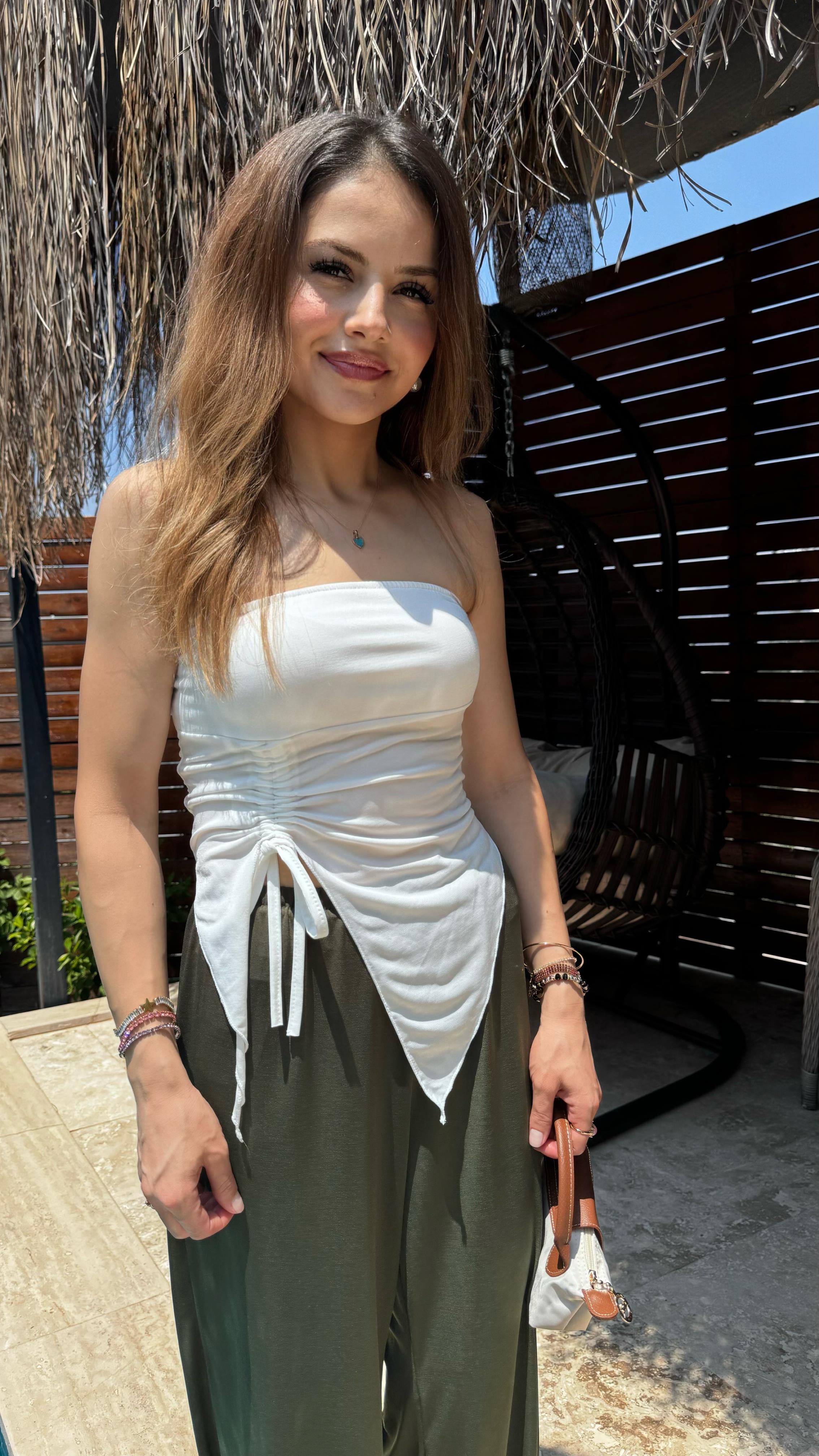 Sandy Straplez Beyaz