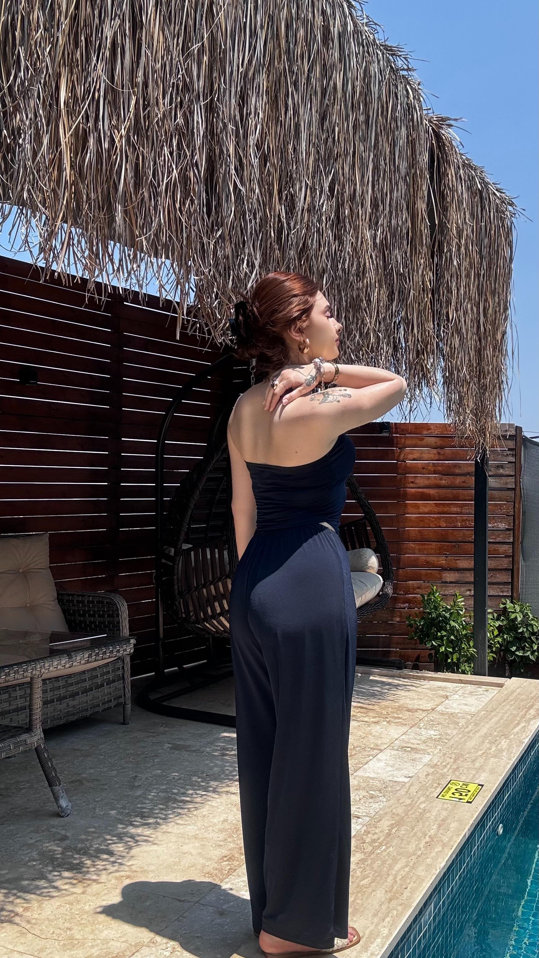 Sandy Straplez Takım Lacivert 