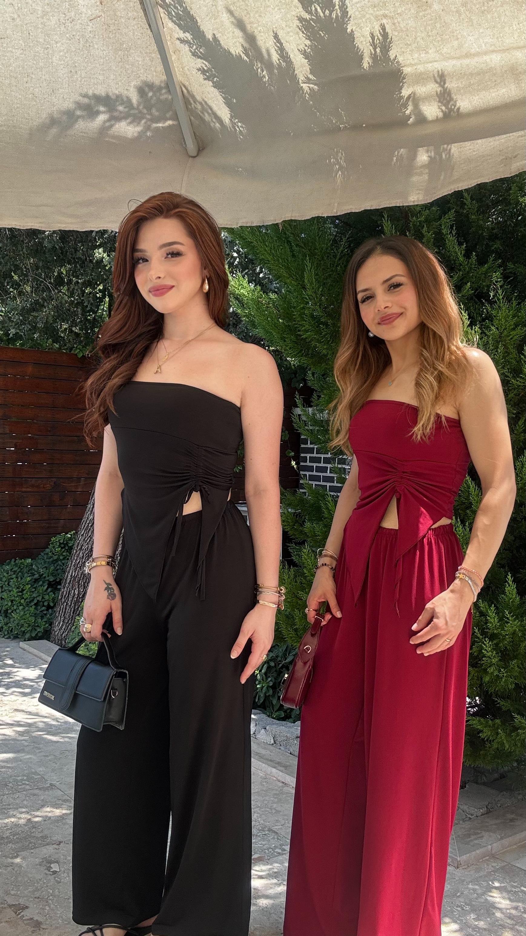 Sandy Straplez Takım Siyah