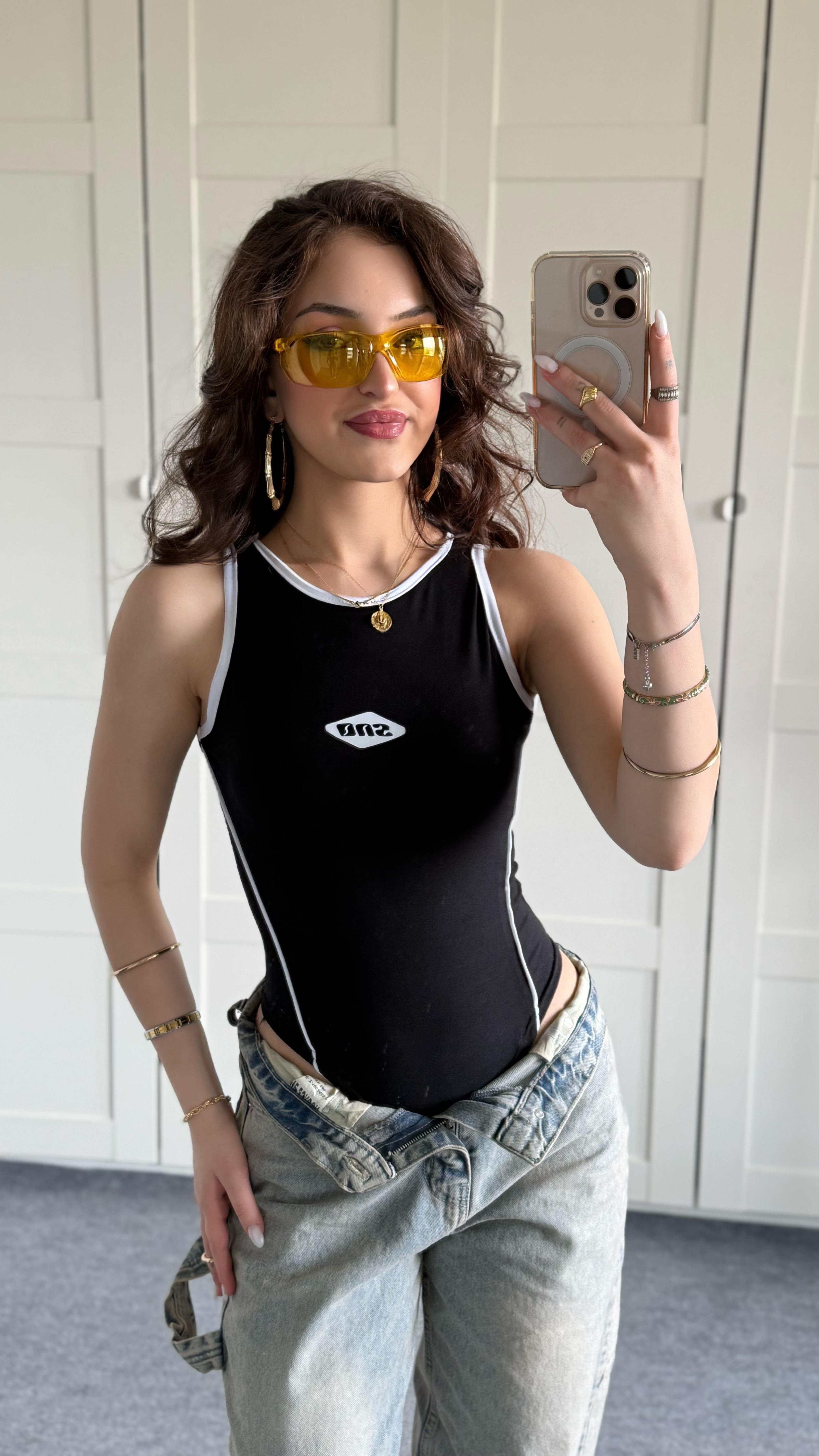 SNS Bodysuit Siyah