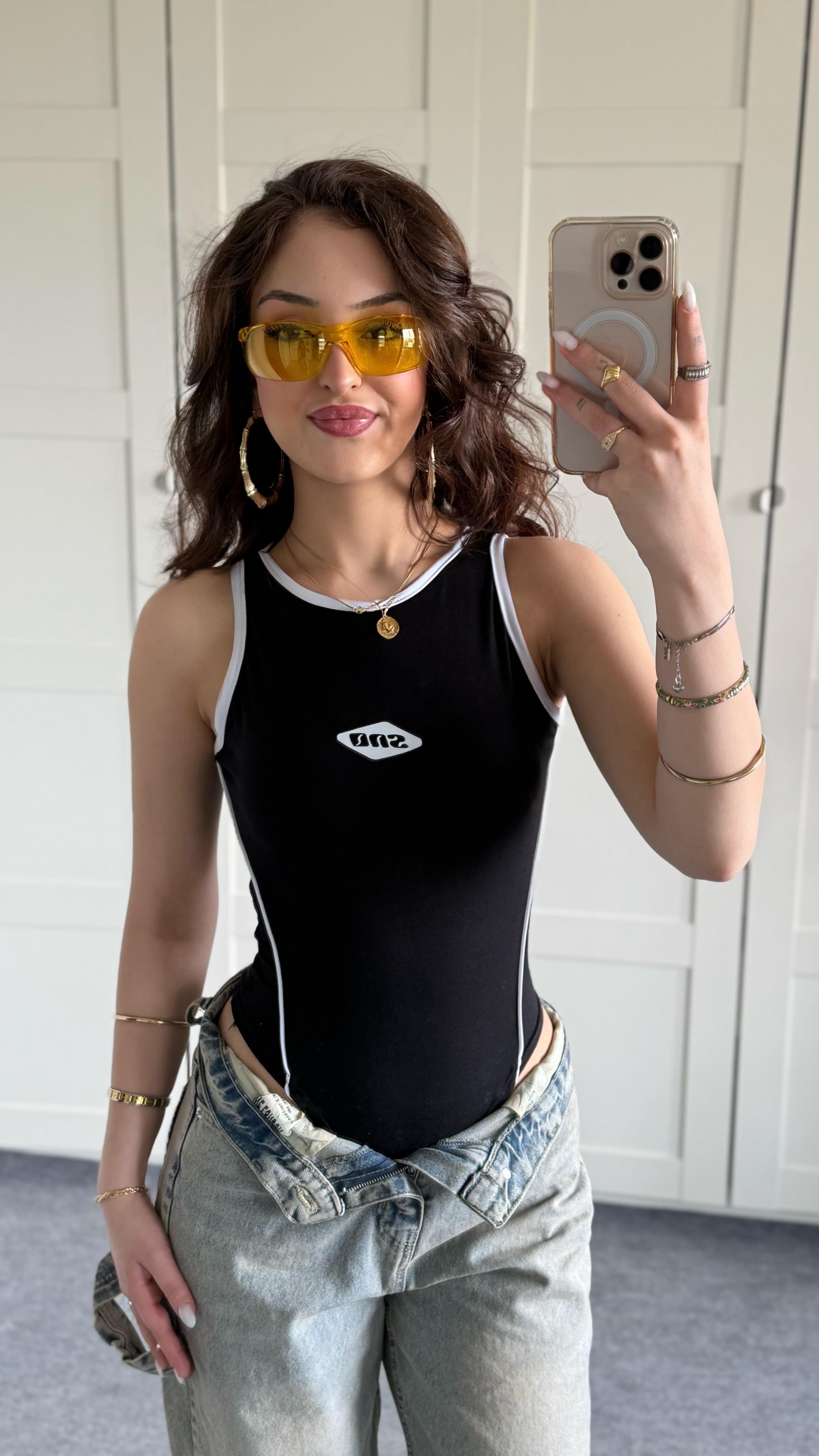SNS Bodysuit Siyah