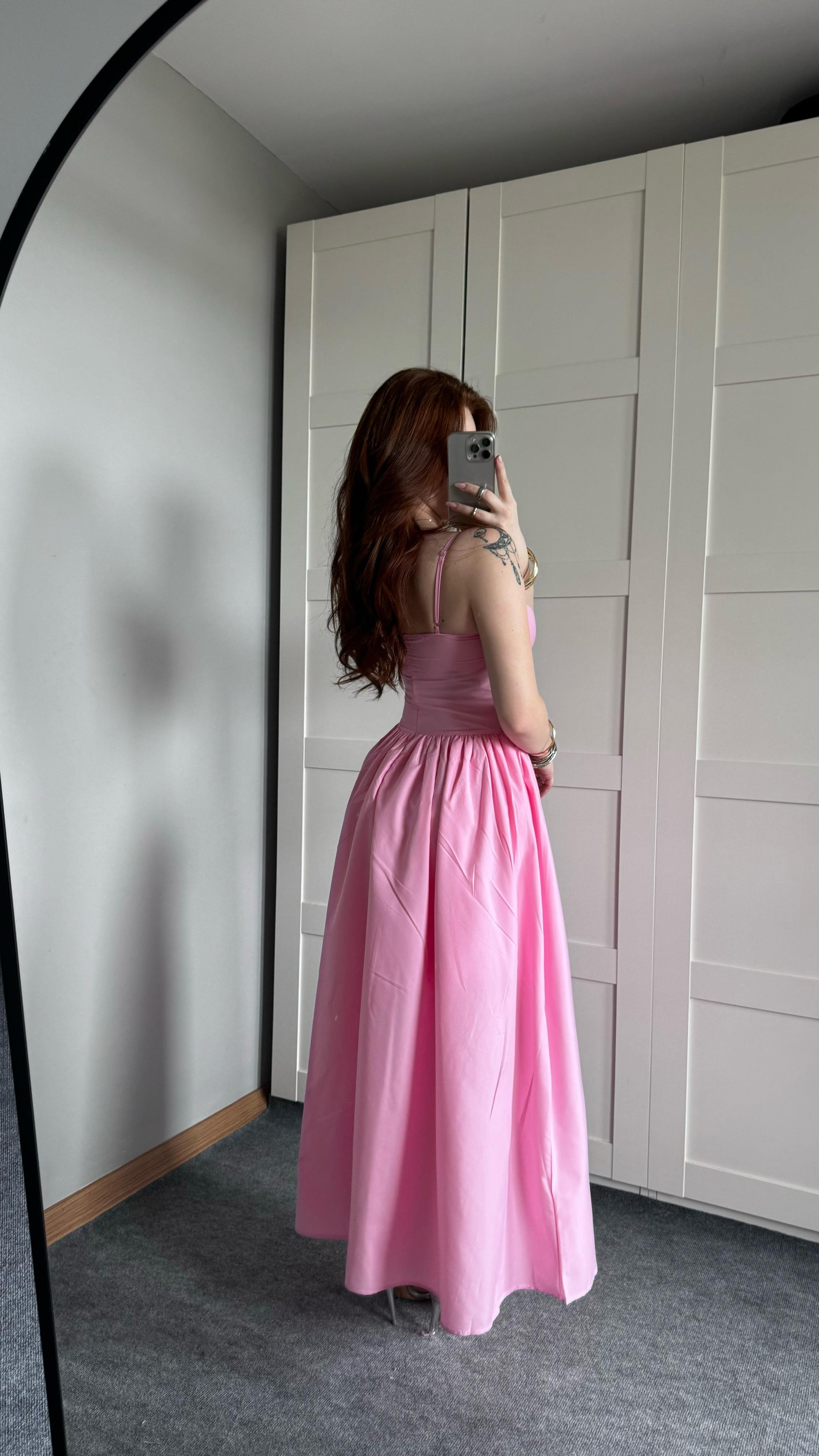 Sofia Pembe Elbise