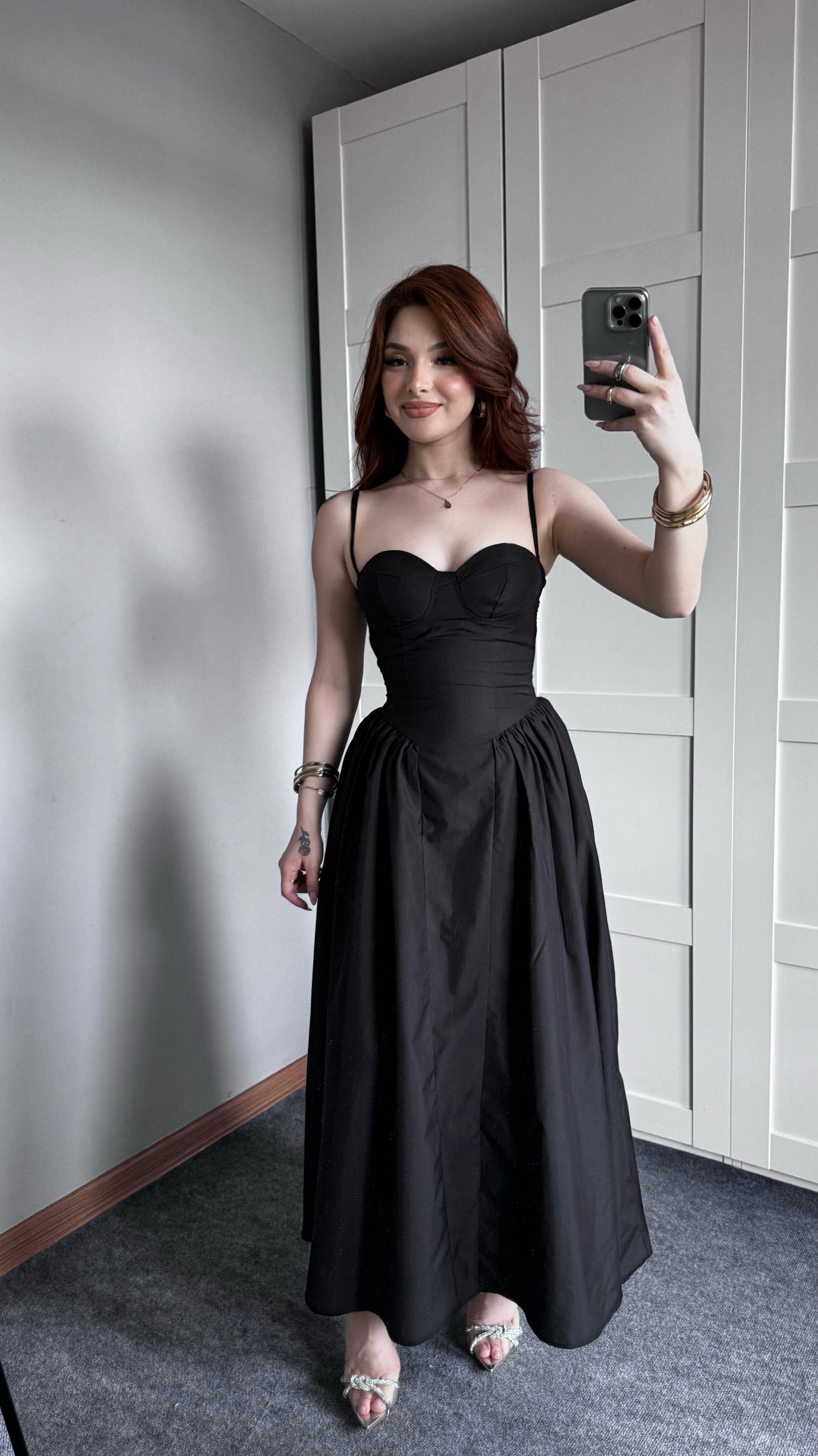 Sofia Siyah Elbise