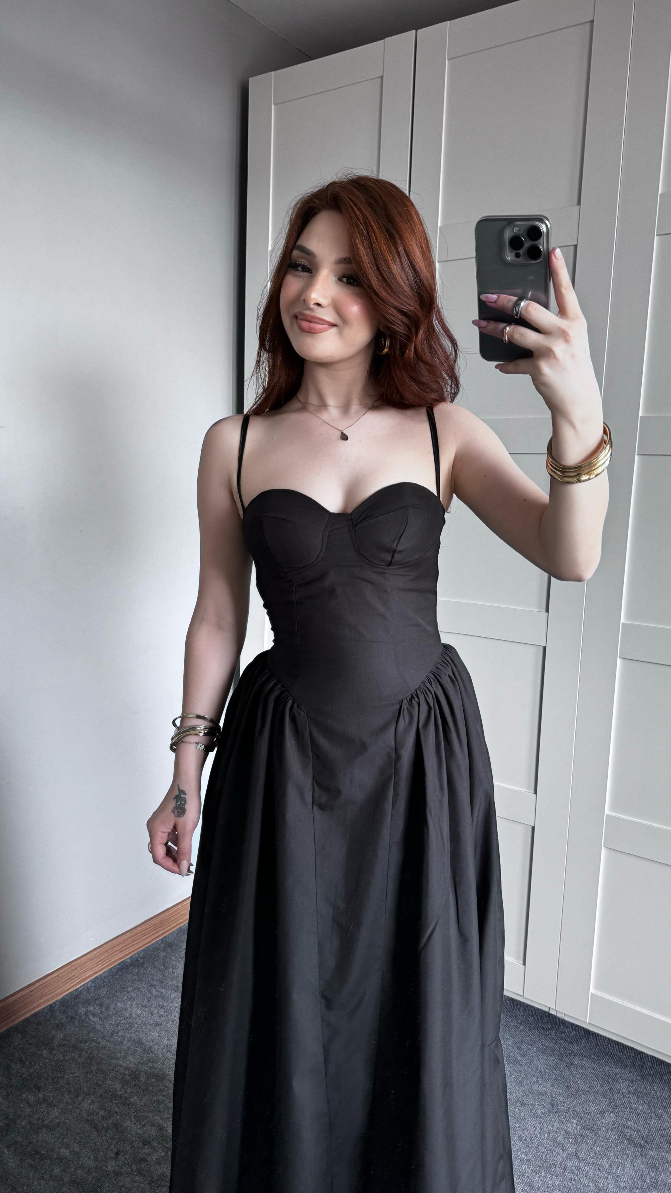 Sofia Siyah Elbise