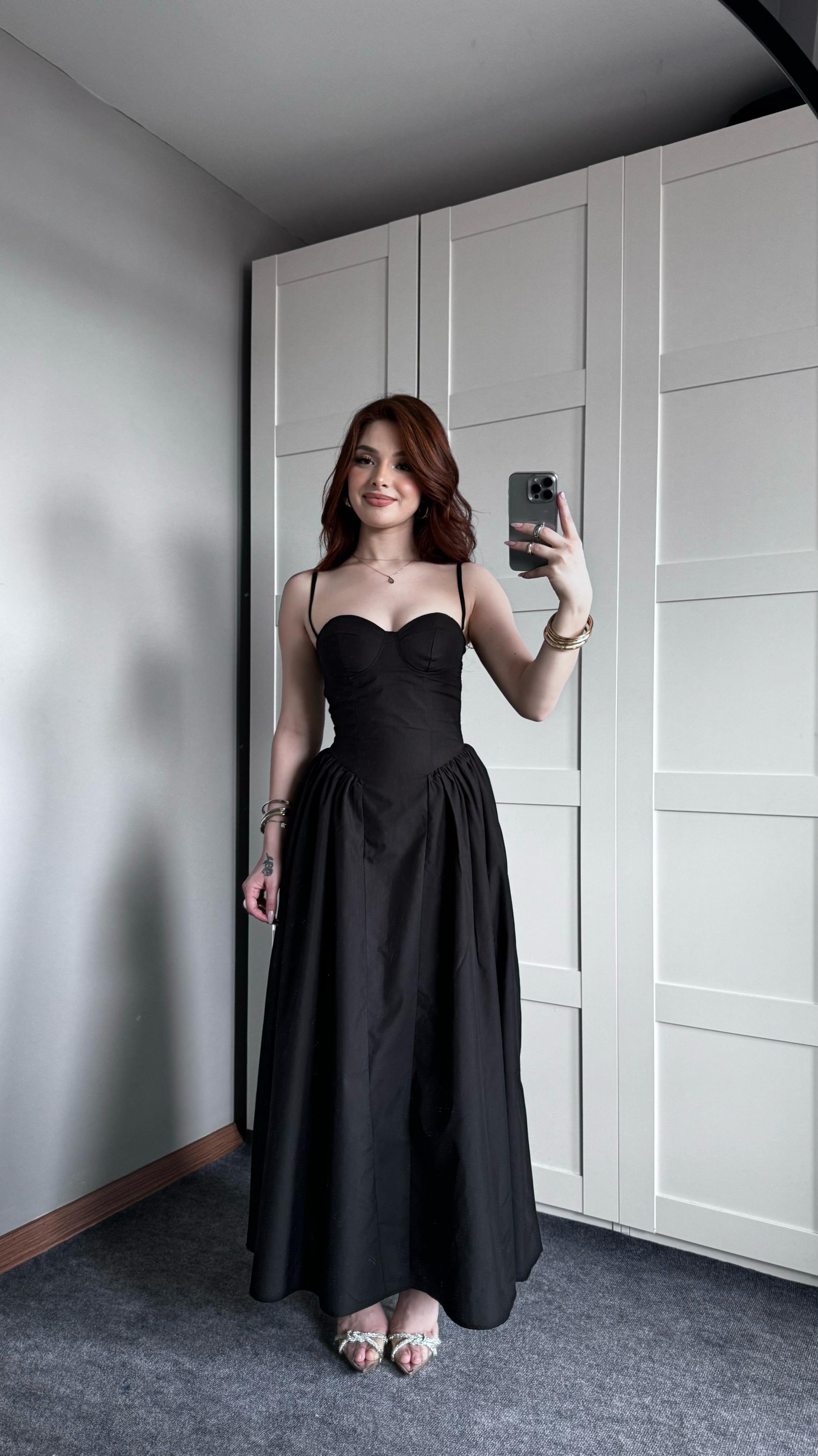 Sofia Siyah Elbise