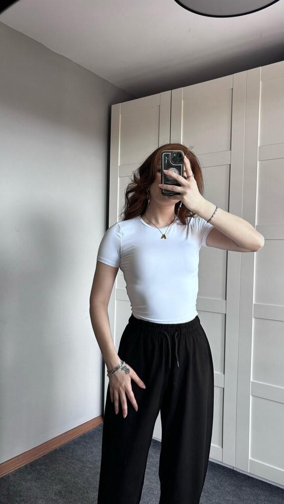 Soft touch beyaz tişört