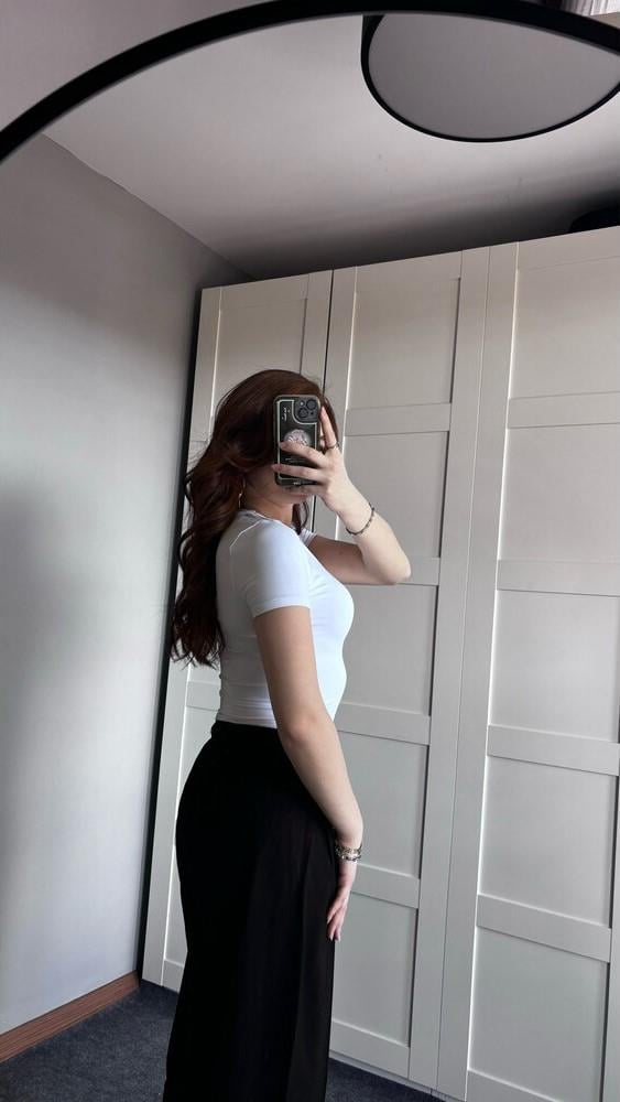 Soft touch beyaz tişört