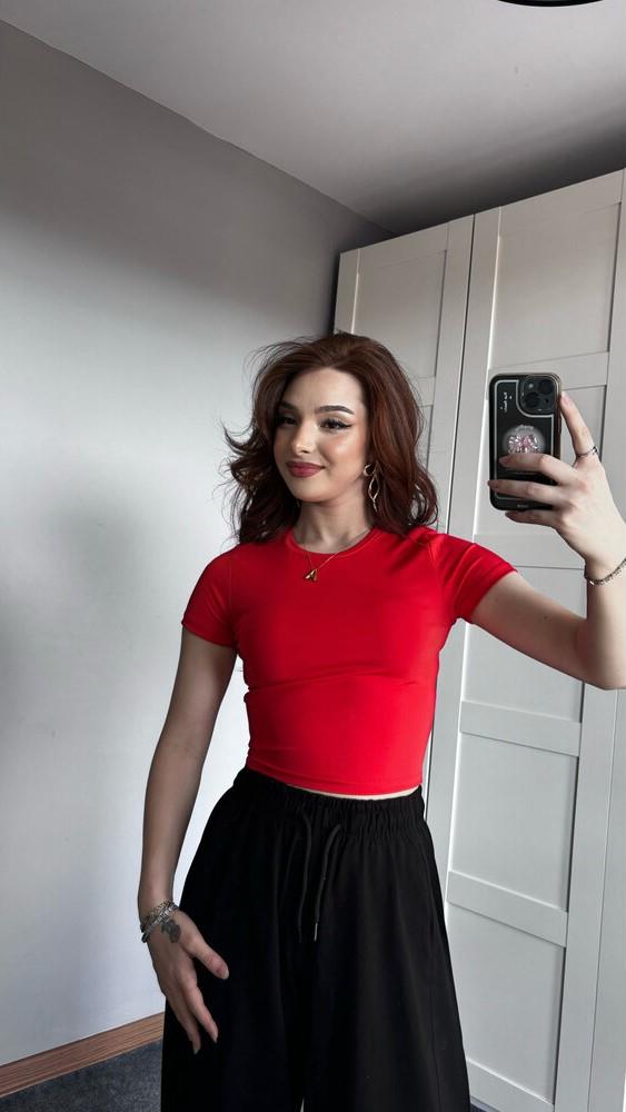 Soft touch kırmızı tişört