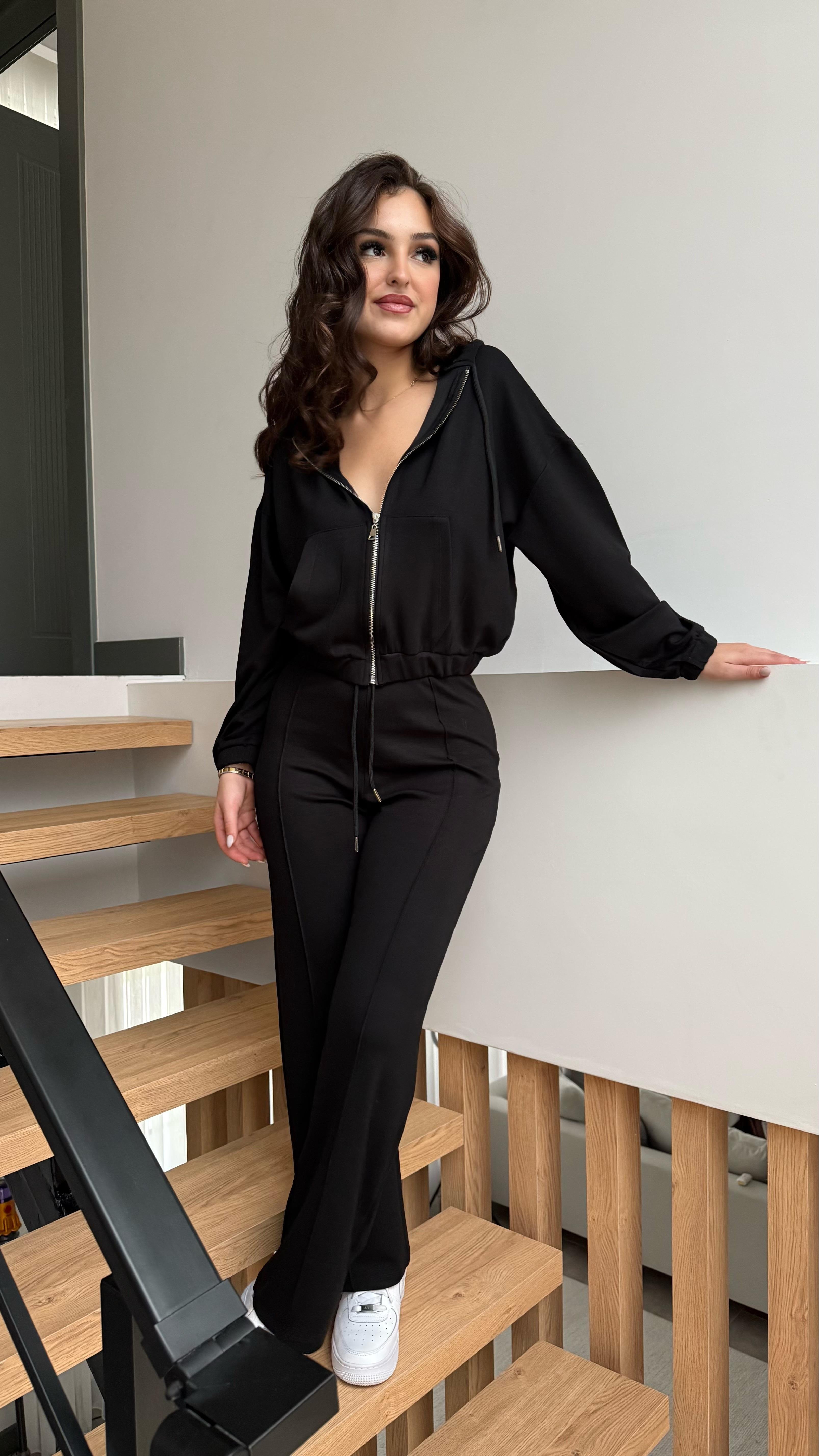 Sophie Modal Eşofman Takım Siyah