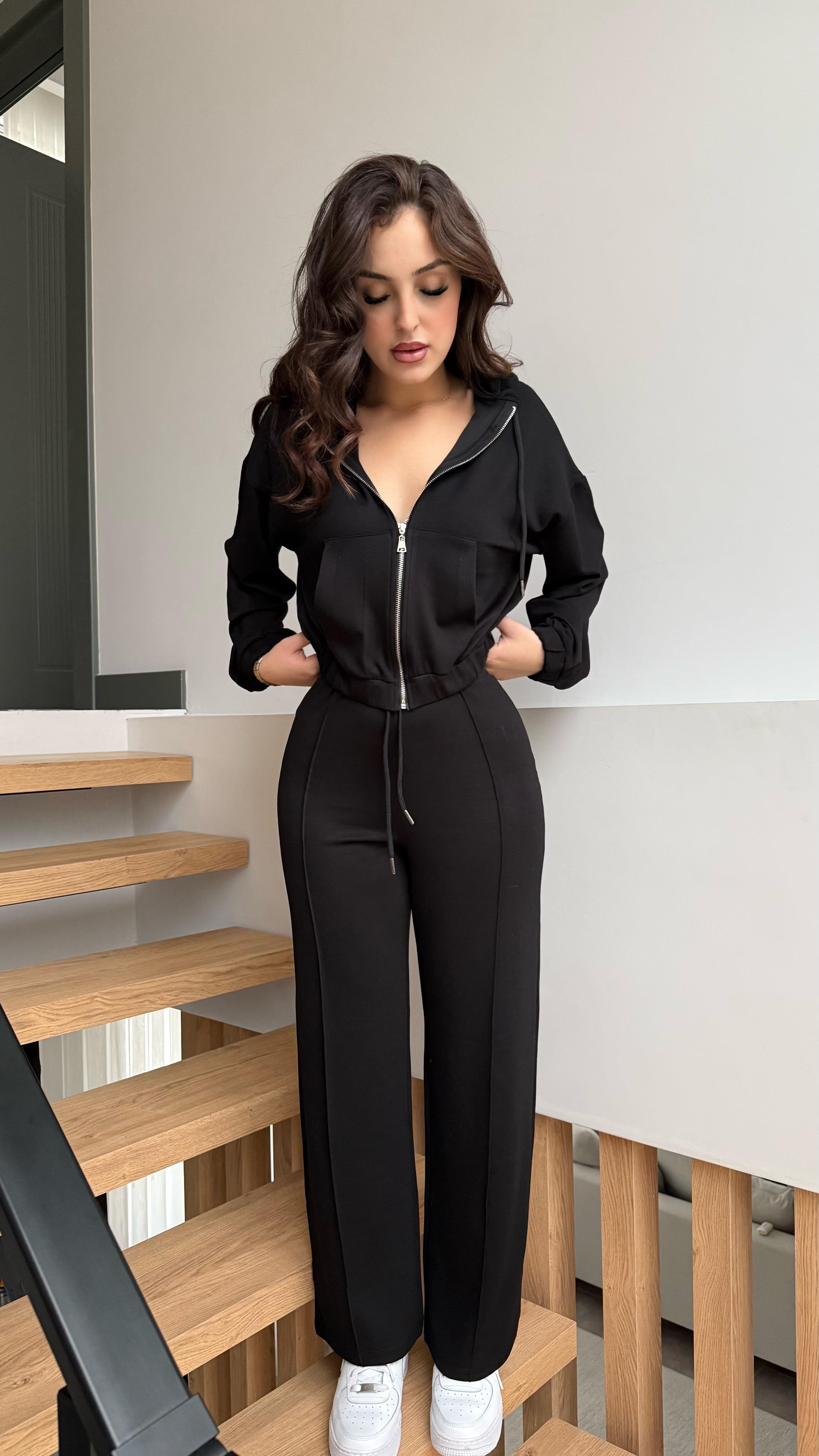 Sophie Modal Eşofman Takım Siyah