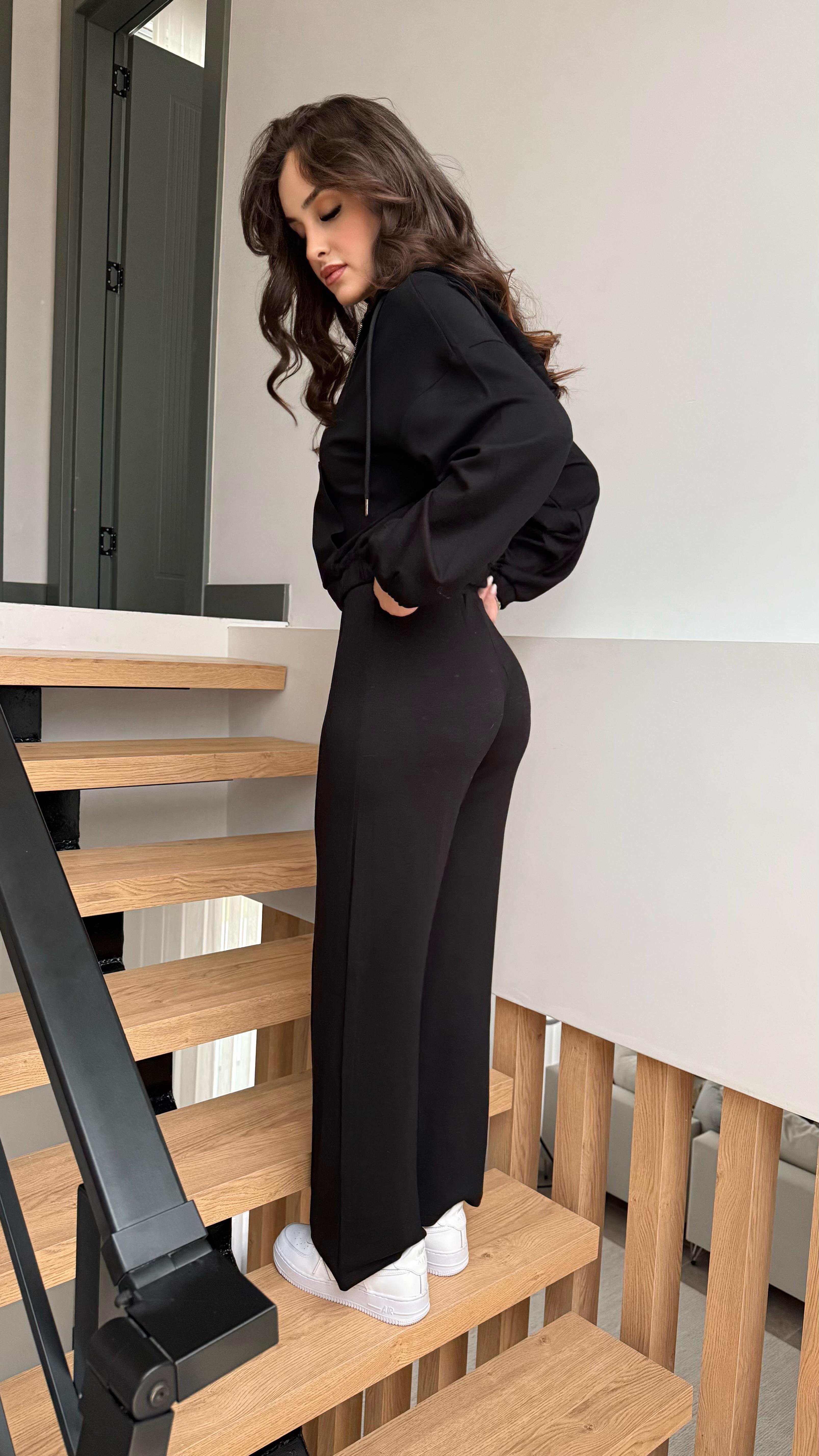 Sophie Modal Eşofman Takım Siyah