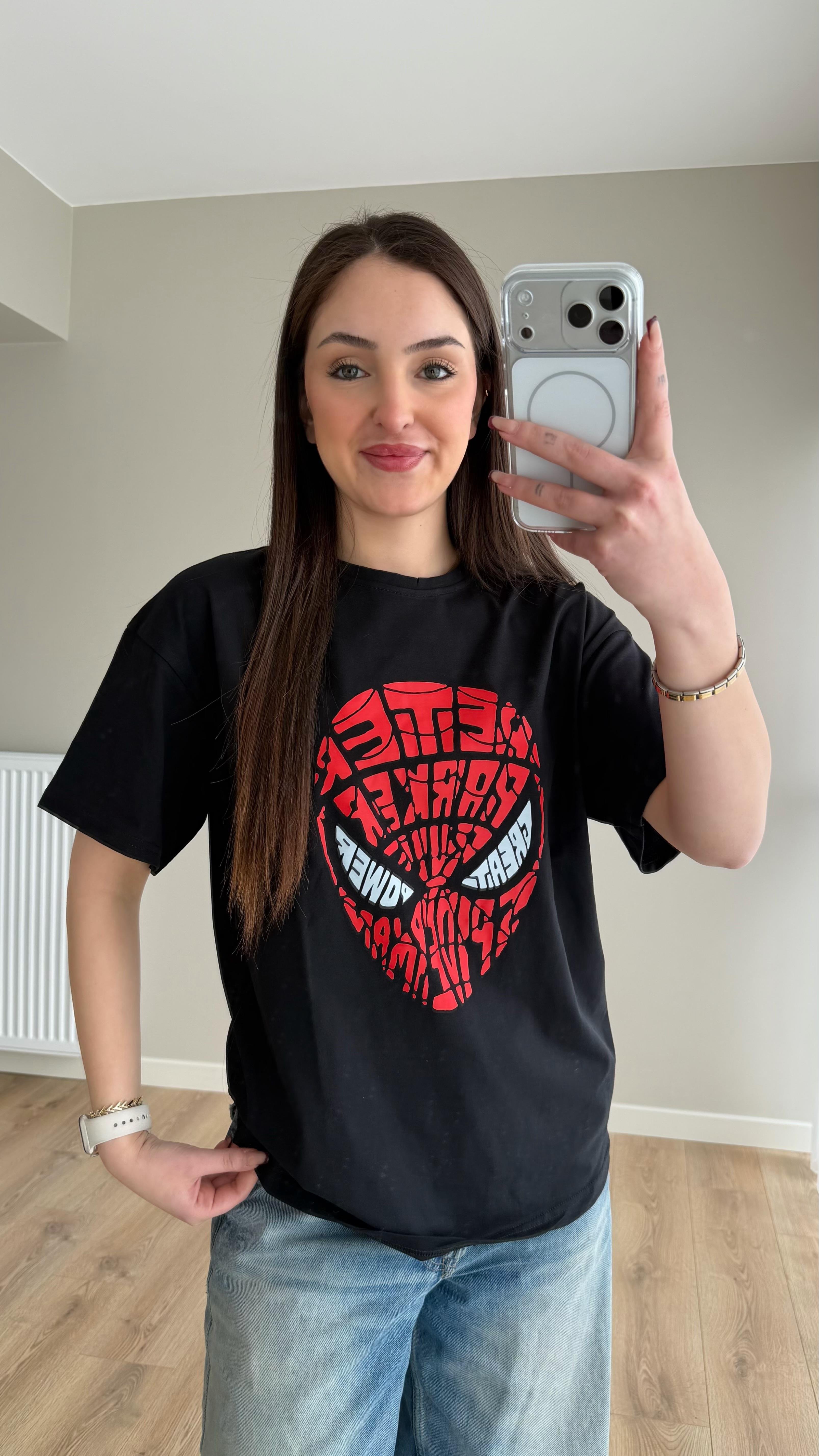 Spider Tişört Siyah