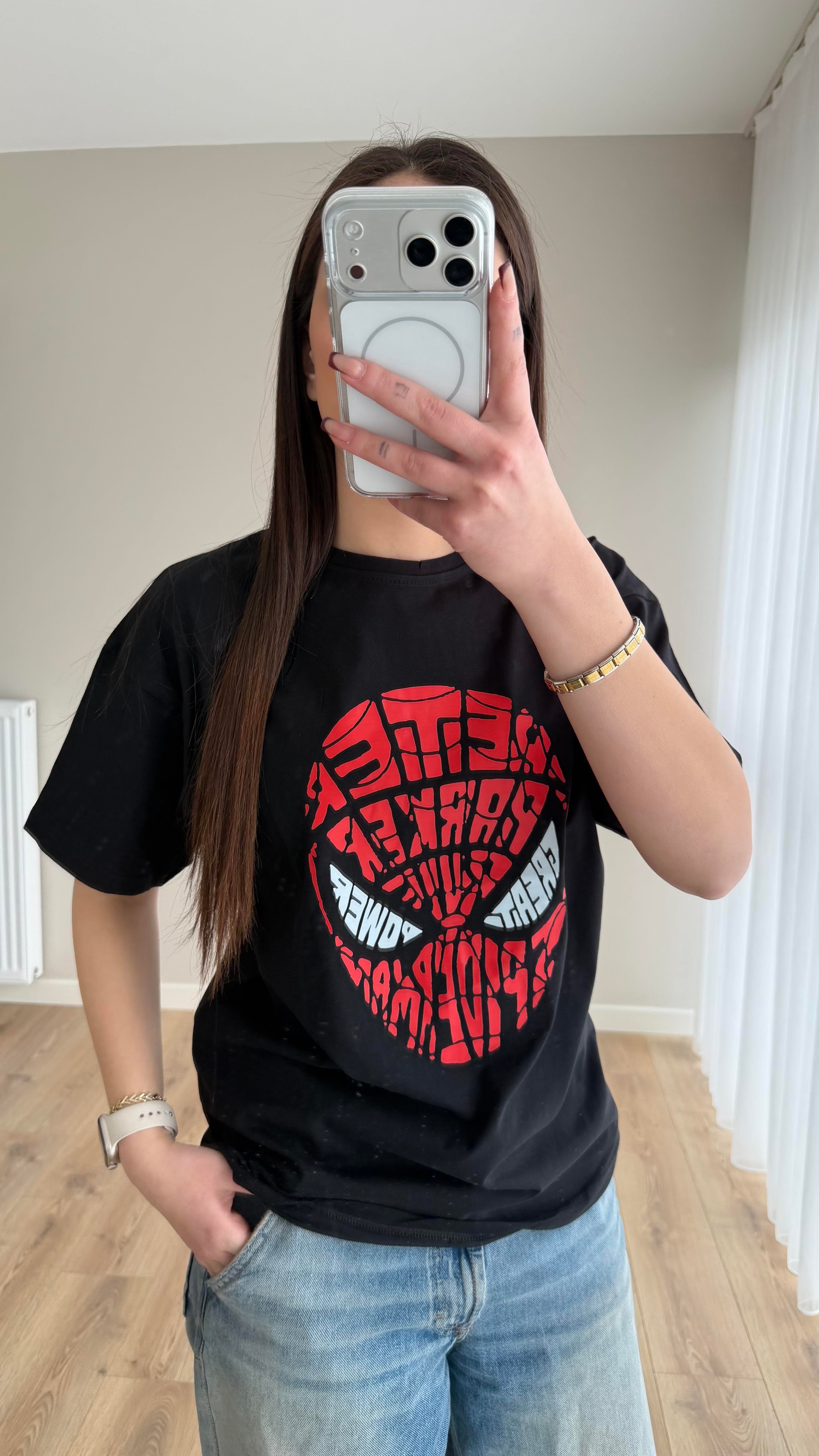 Spider Tişört Siyah