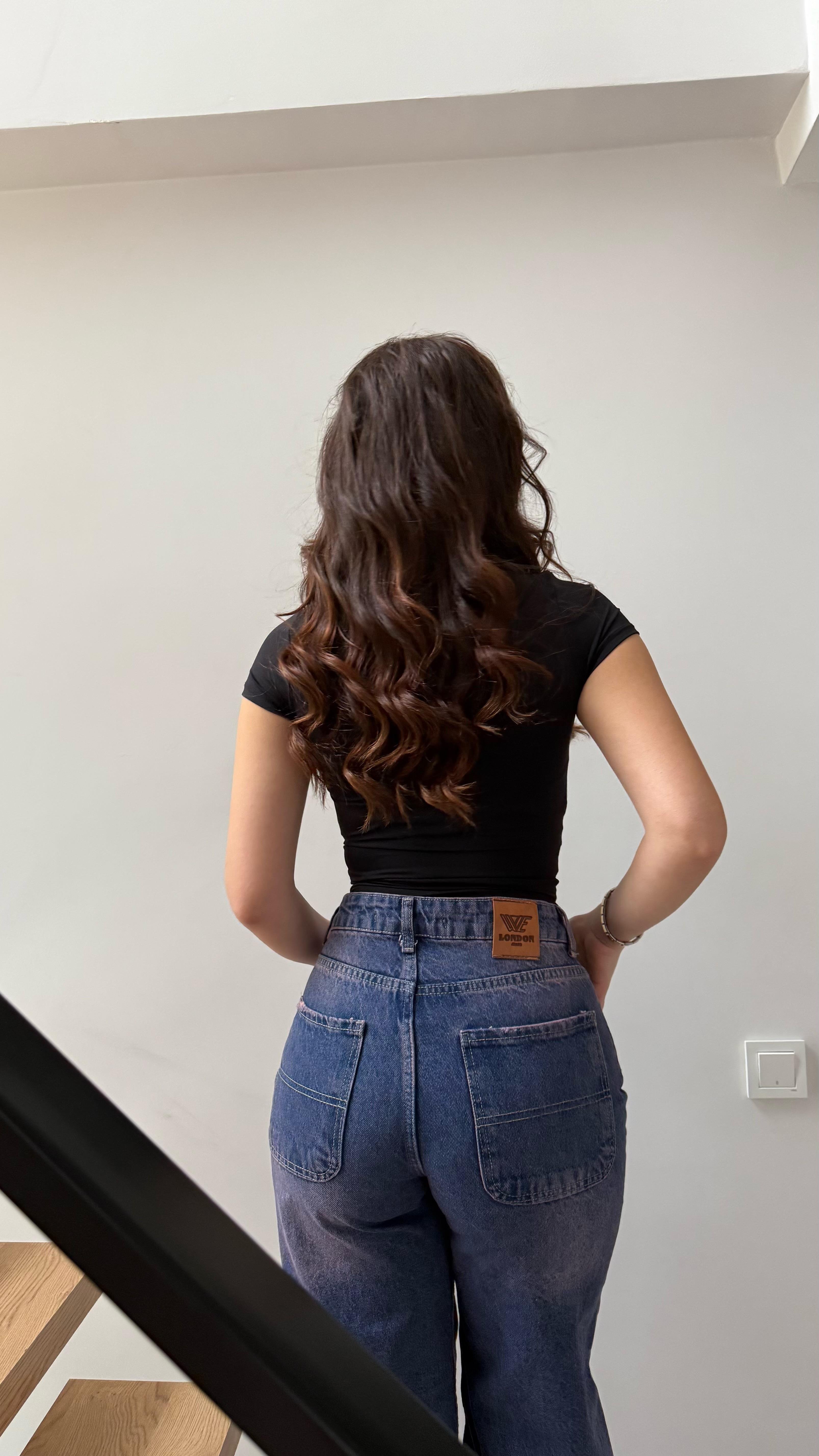 Sport Kısa Kol Crop Siyah