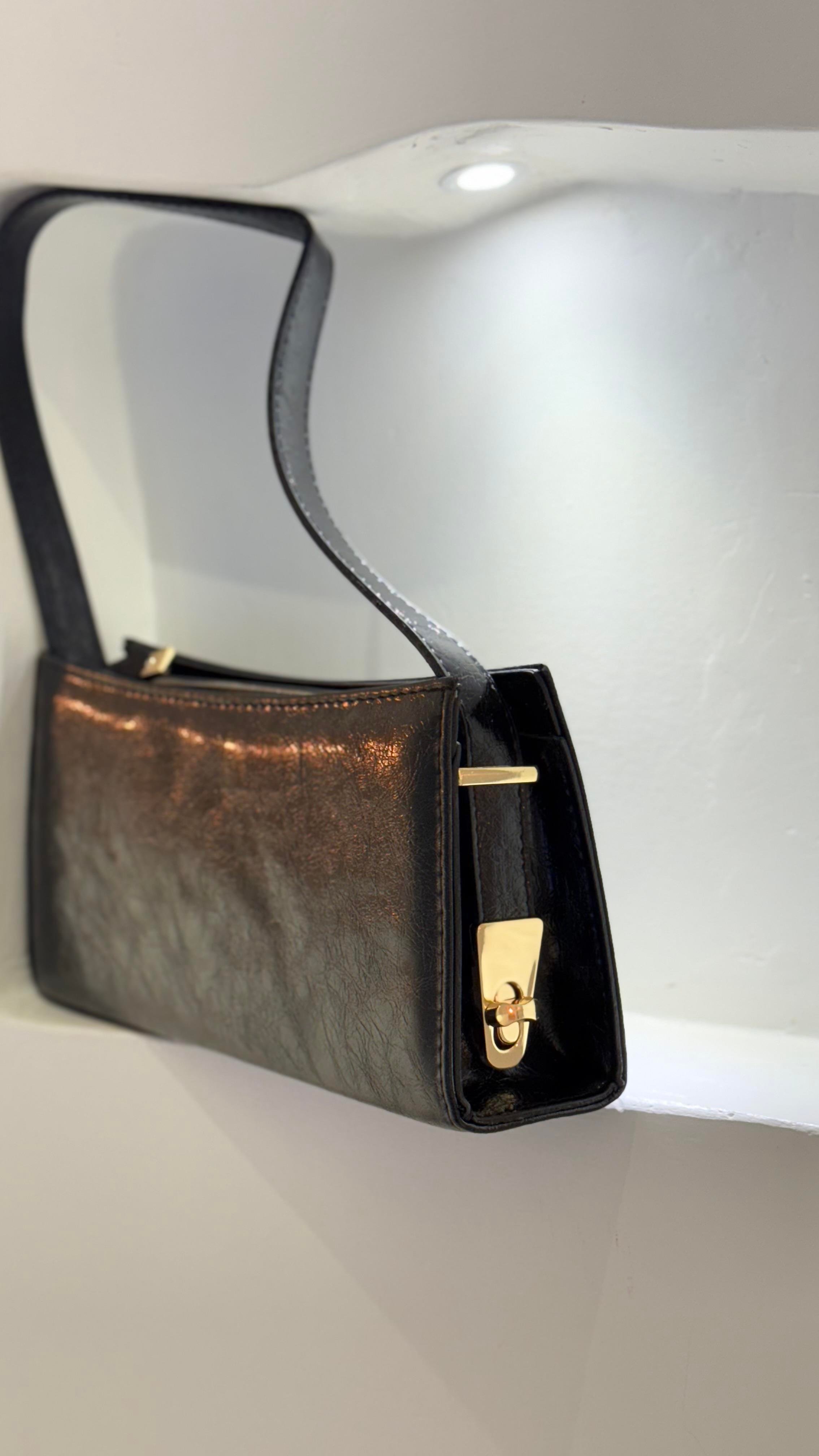 Stay Evil Deri Çanta Siyah