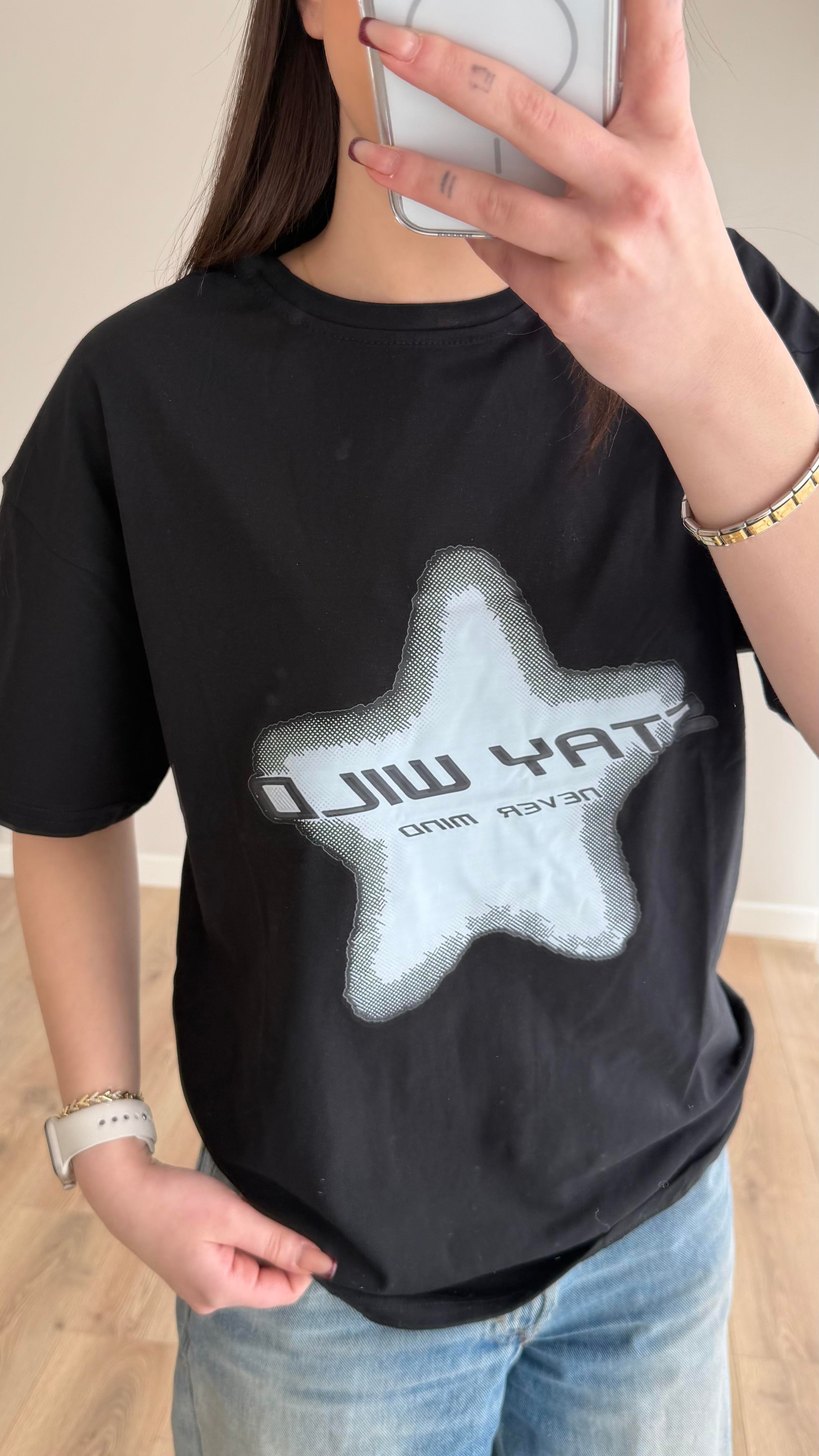 Stay Tişört Siyah