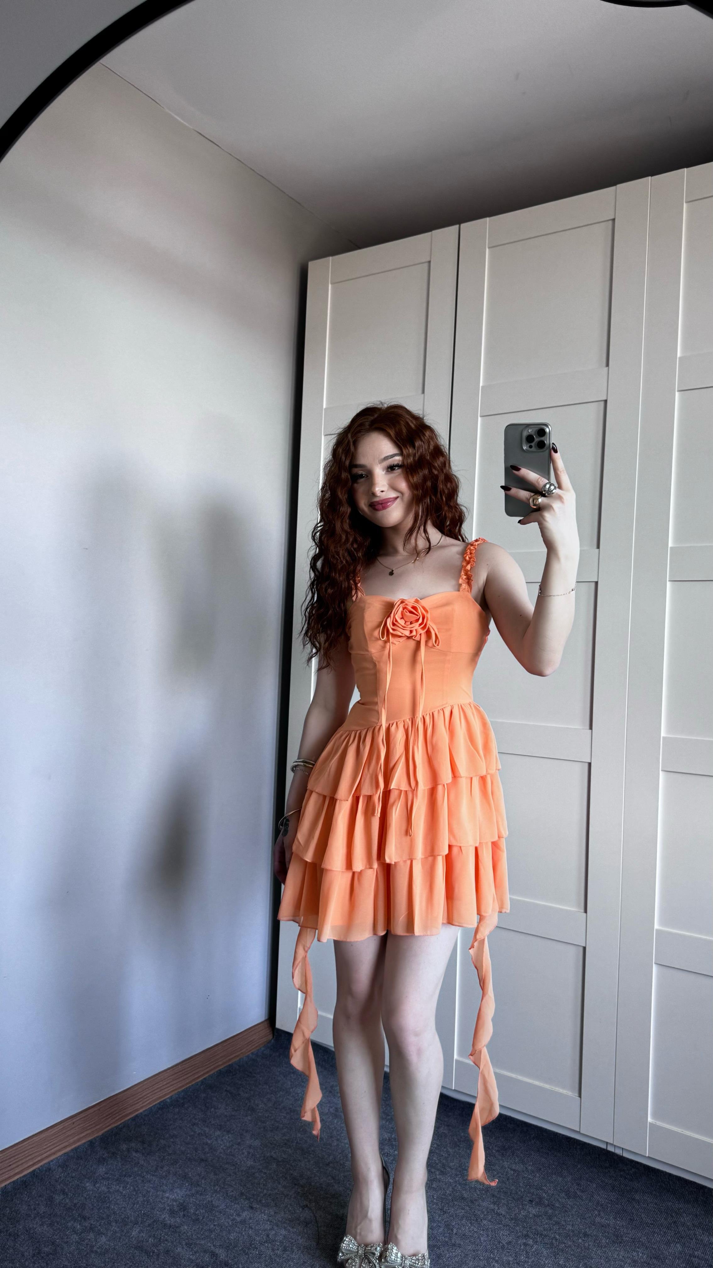 Stella Turuncu Elbise