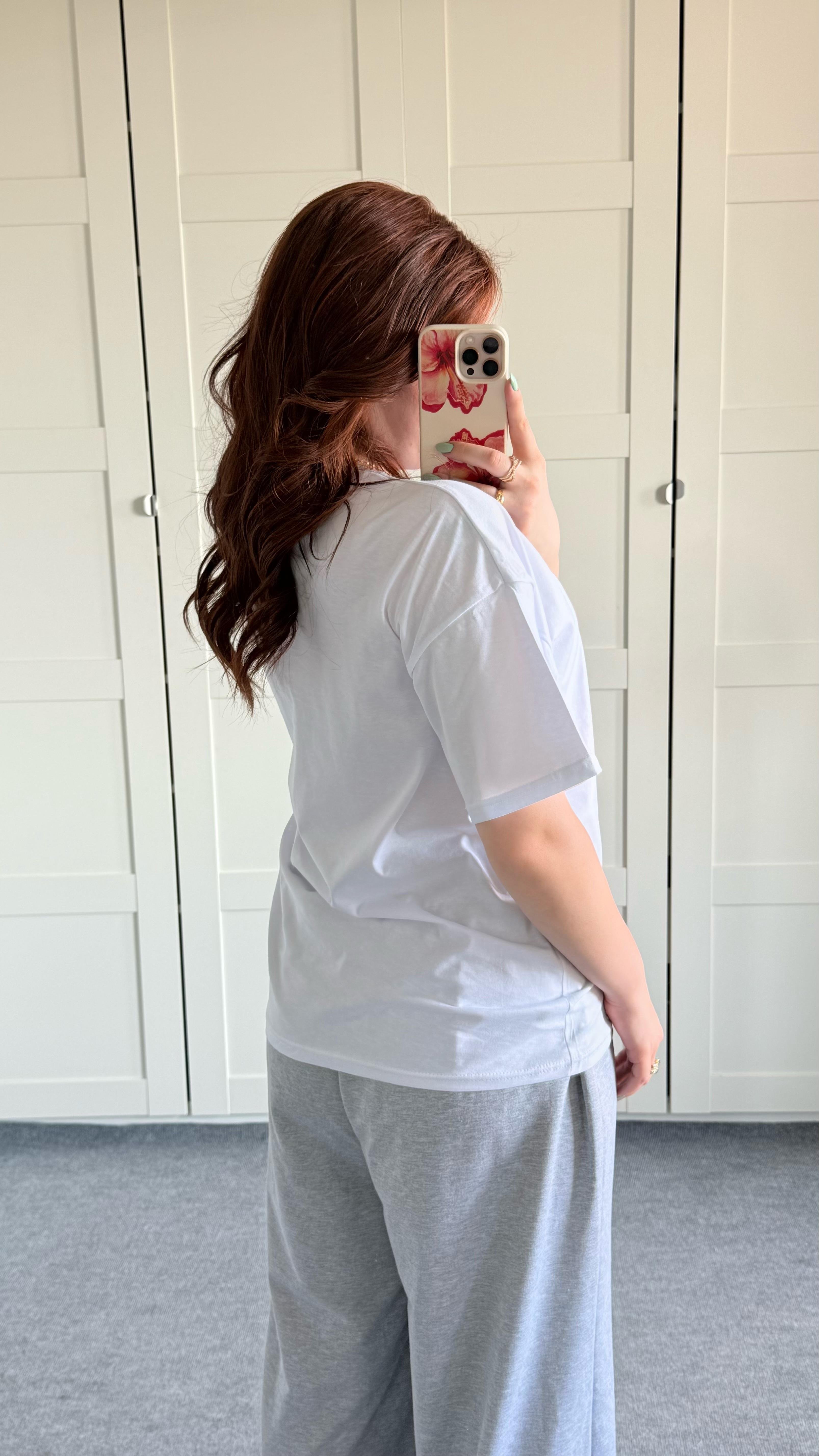Summer Oversize Tişört Hawai Çiçek 2