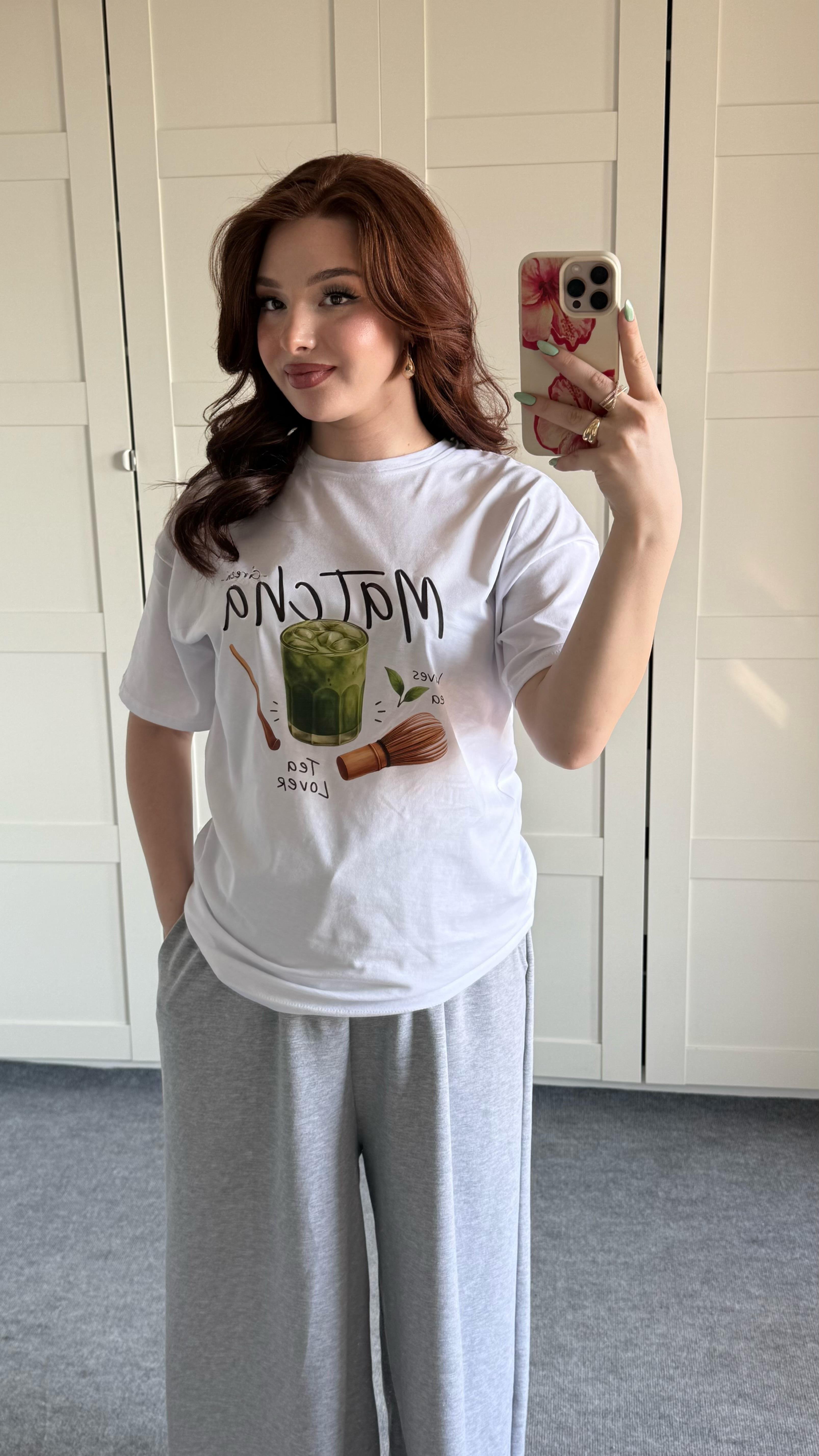 Summer Oversize Tişört Matcha