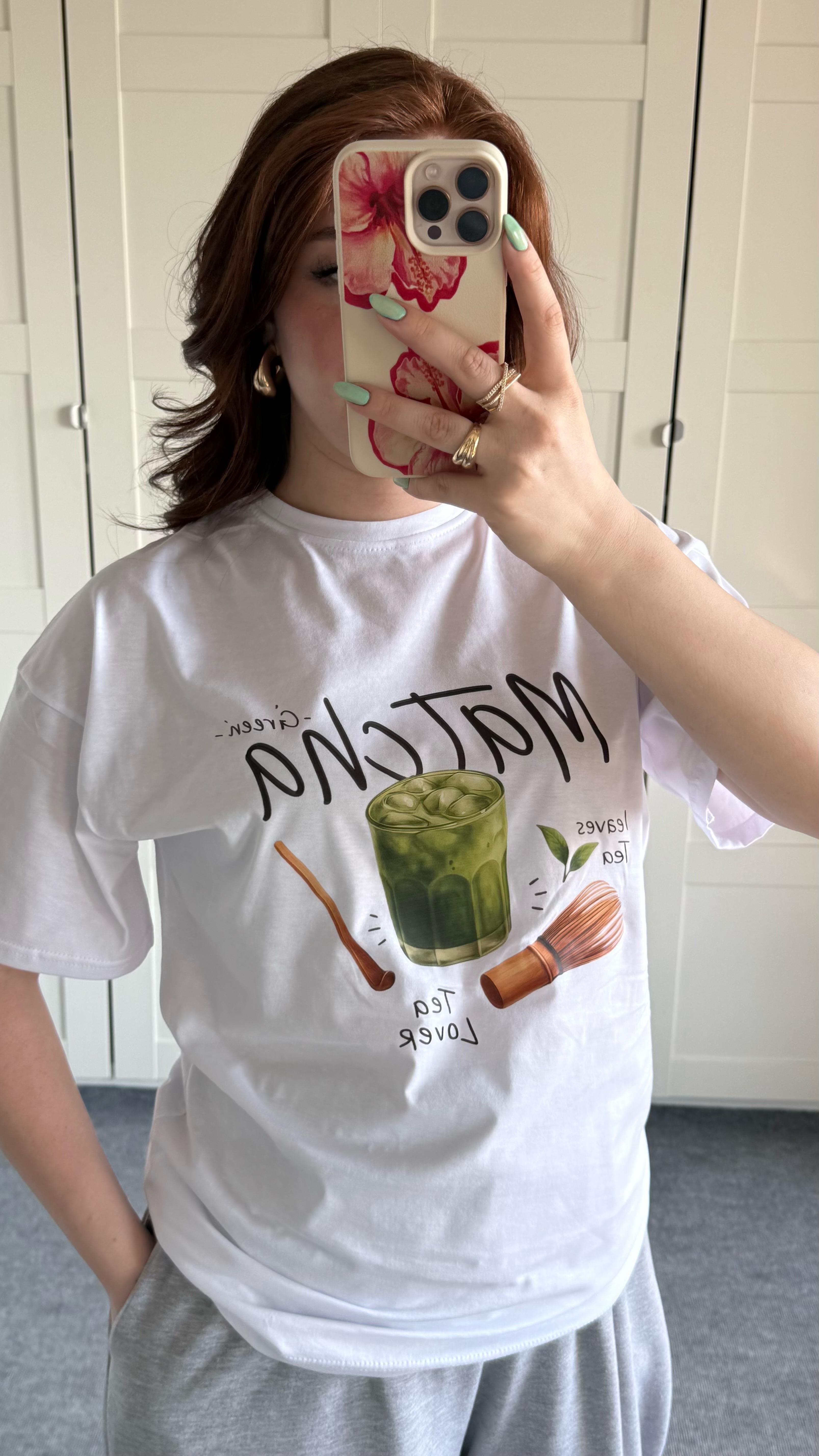 Summer Oversize Tişört Matcha