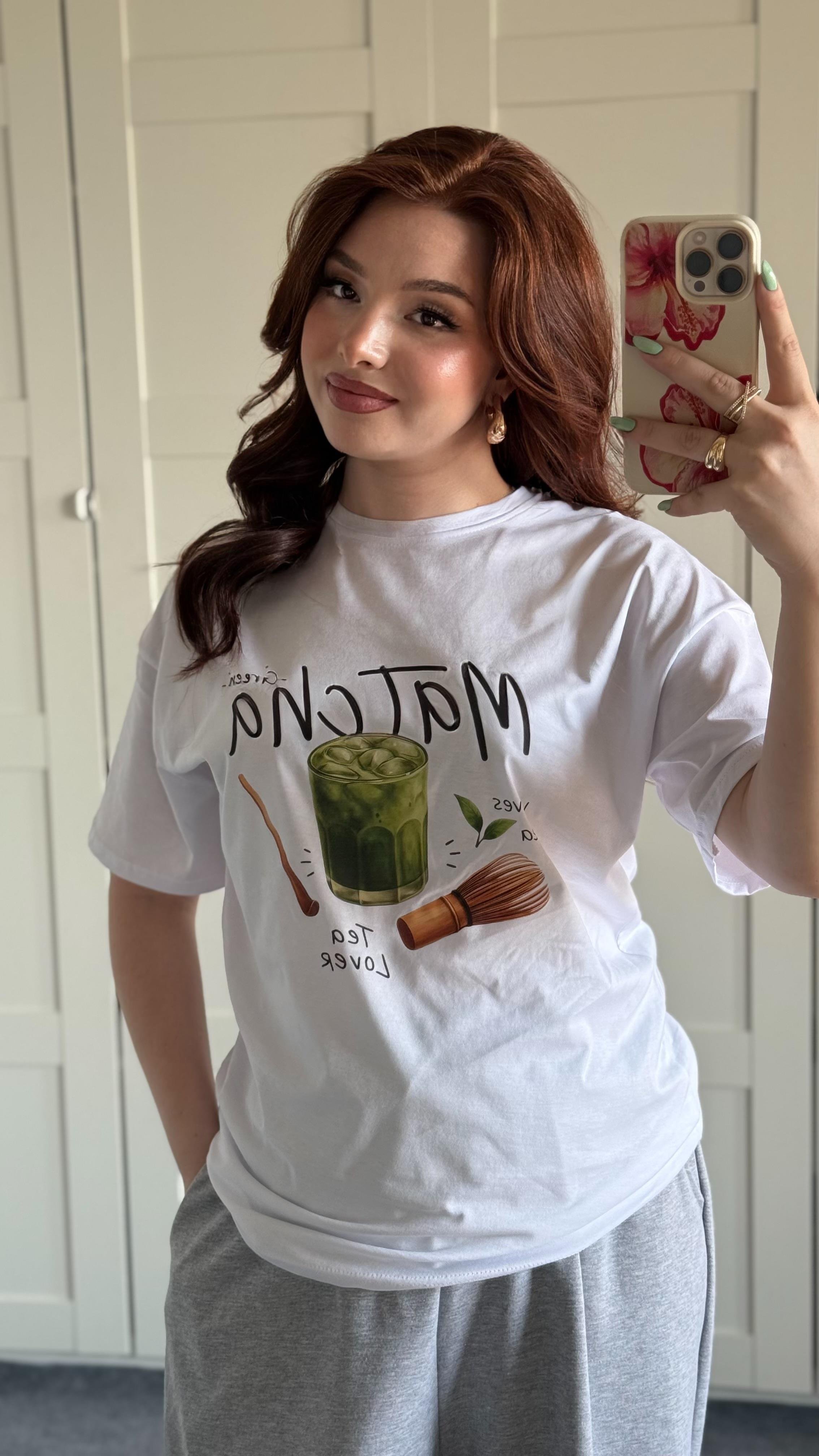 Summer Oversize Tişört Matcha