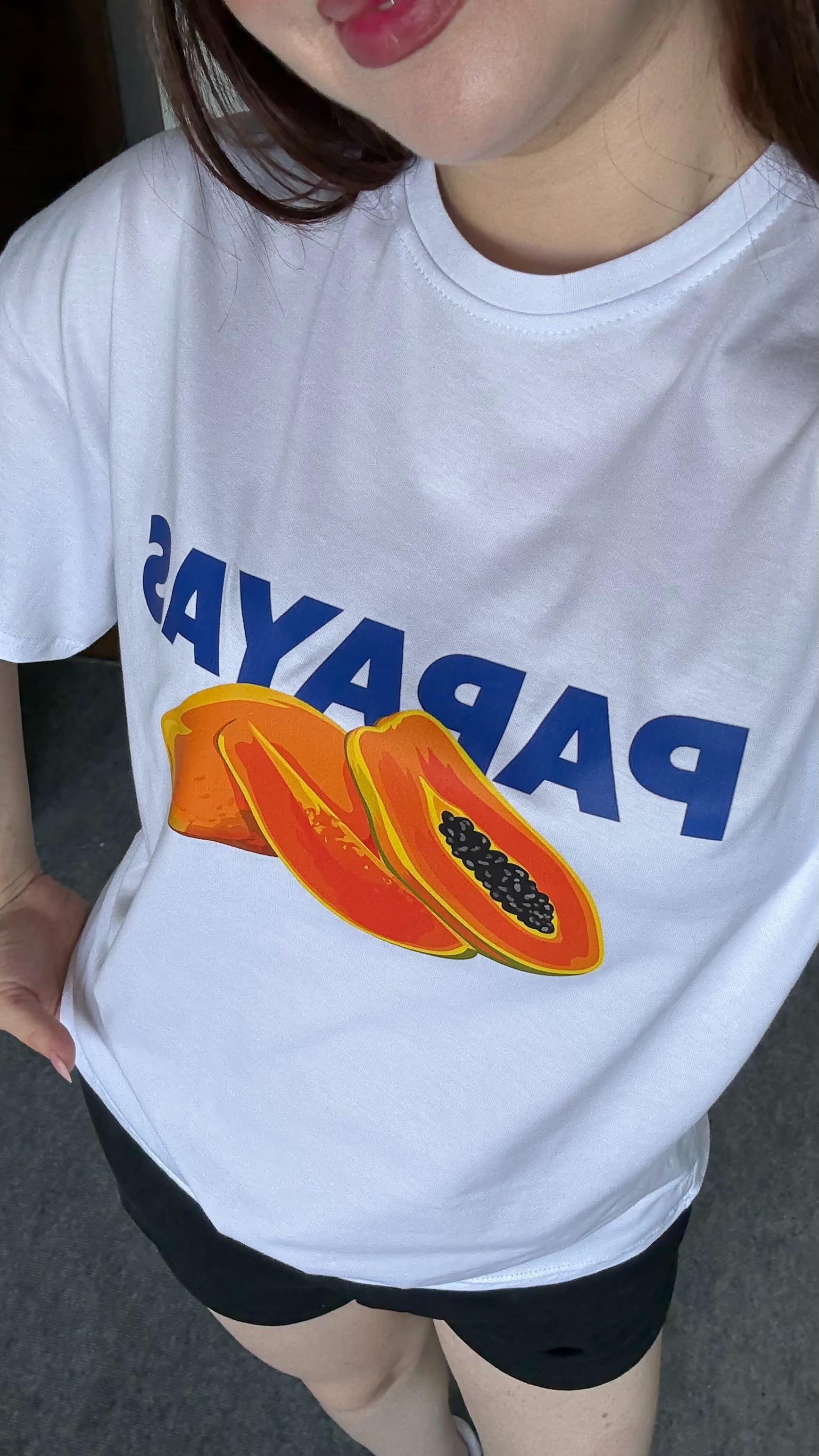 Summer Oversize Tişört Papayas