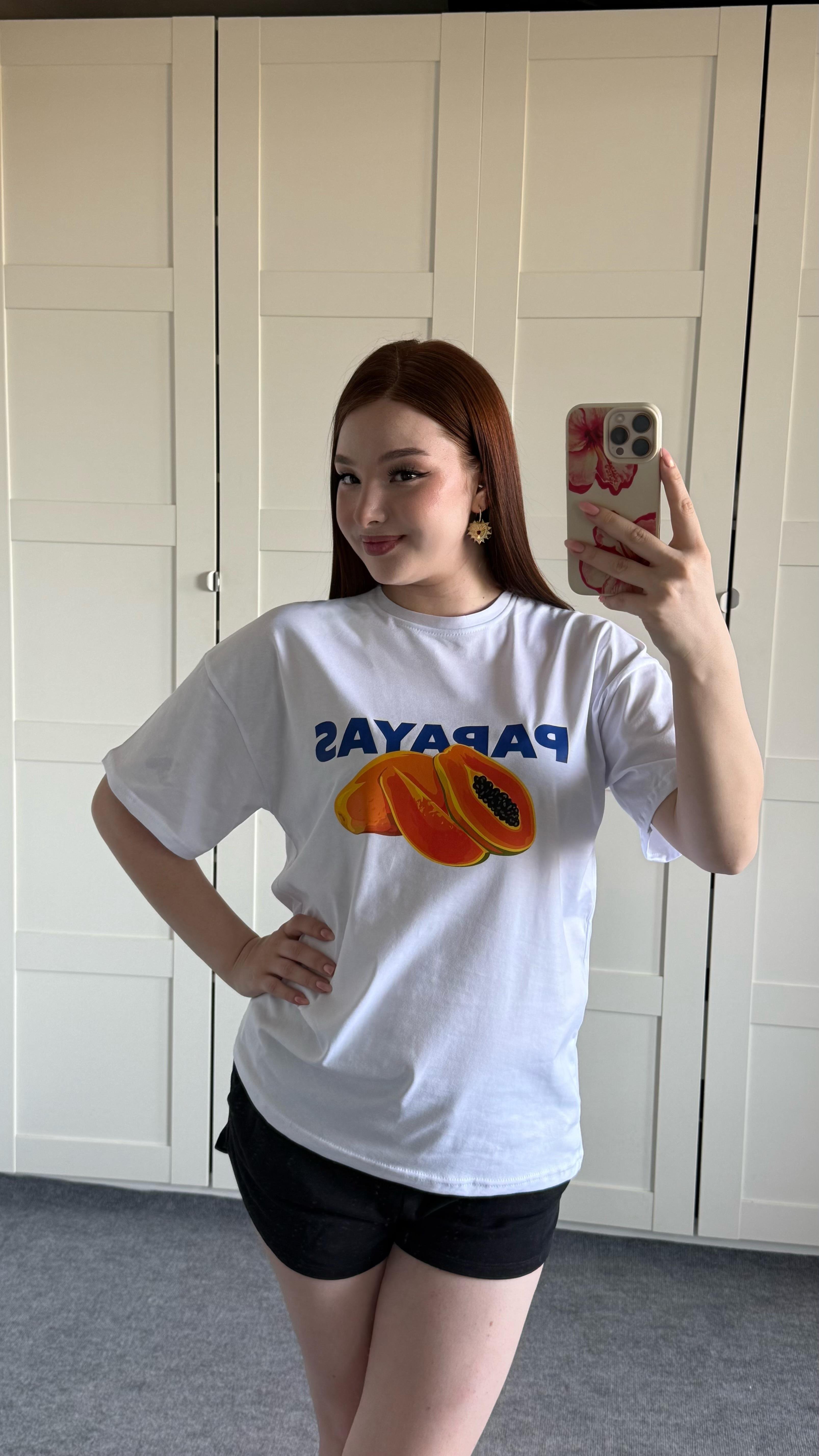 Summer Oversize Tişört Papayas