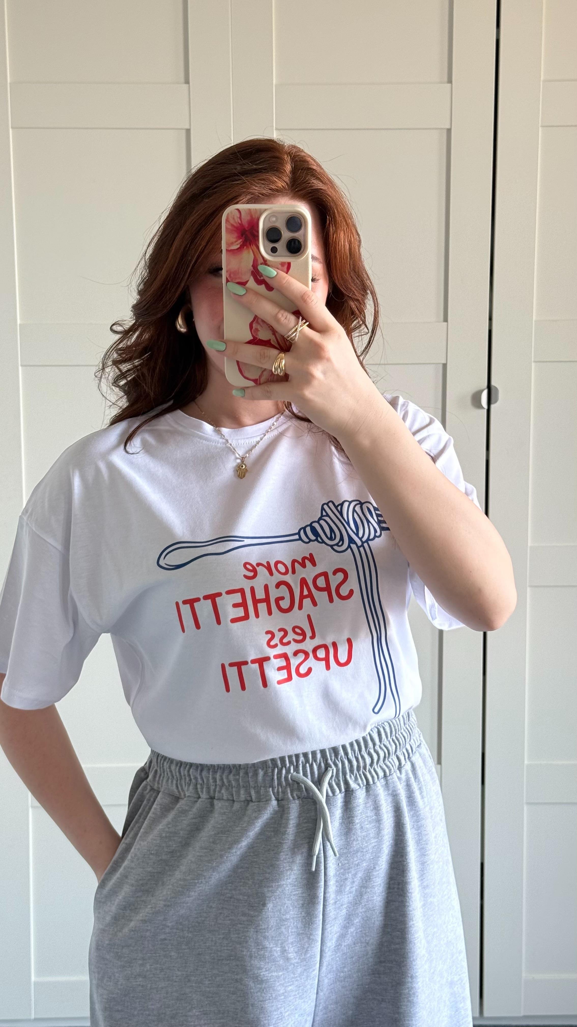 Summer Oversize Tişört Spagetti