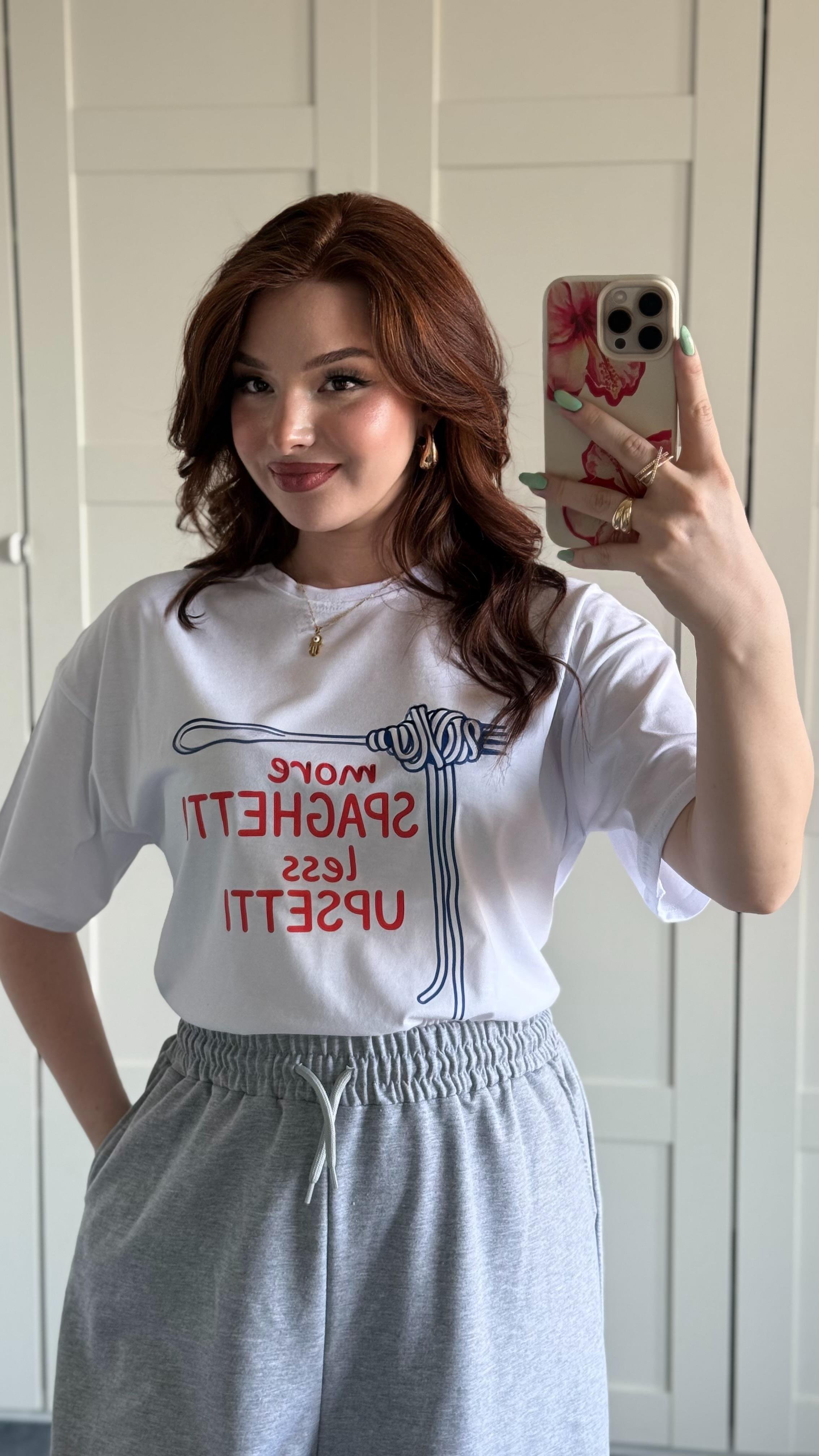 Summer Oversize Tişört Spagetti