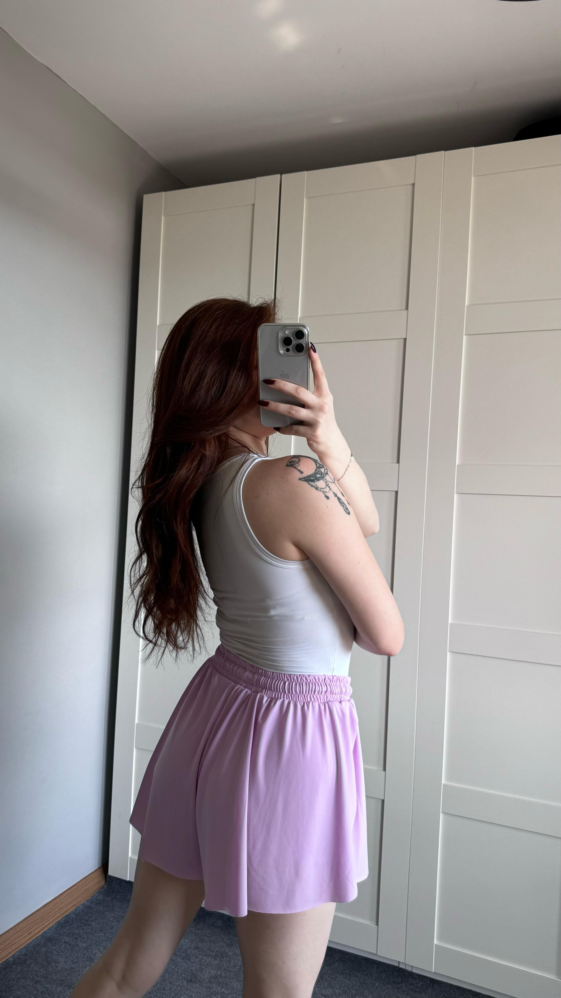 Tennis Şort Etek Lila