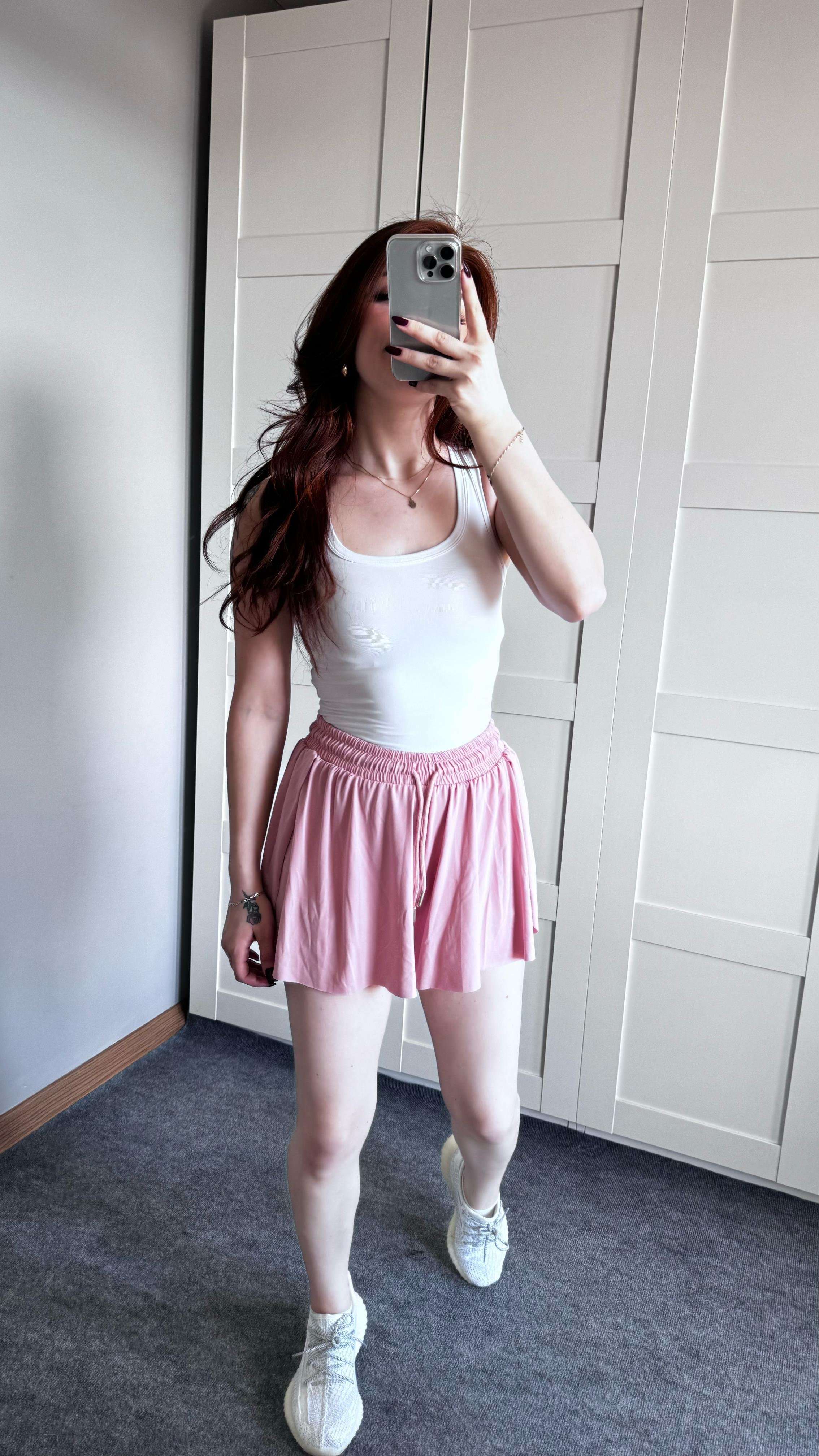 Tennis Şort Etek Pembe